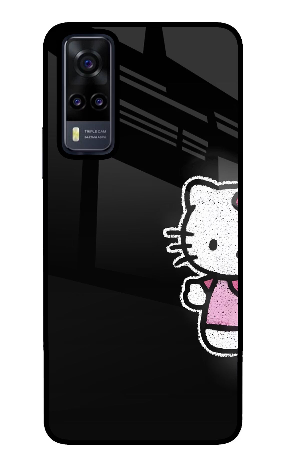 Kitty Charm Vivo Y31 Glass Case - Kitty Charm Vivo Y31 Glass Case Kitty Charm Vivo Y31 Glass Case