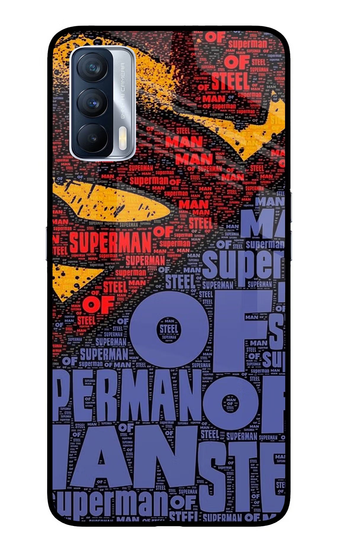 Superman Realme X7 Back Cover - Superman Realme X7 Glass Case Back Cover by Casekaro Superman Realme X7 Glass Case Back Cover by Casekaro