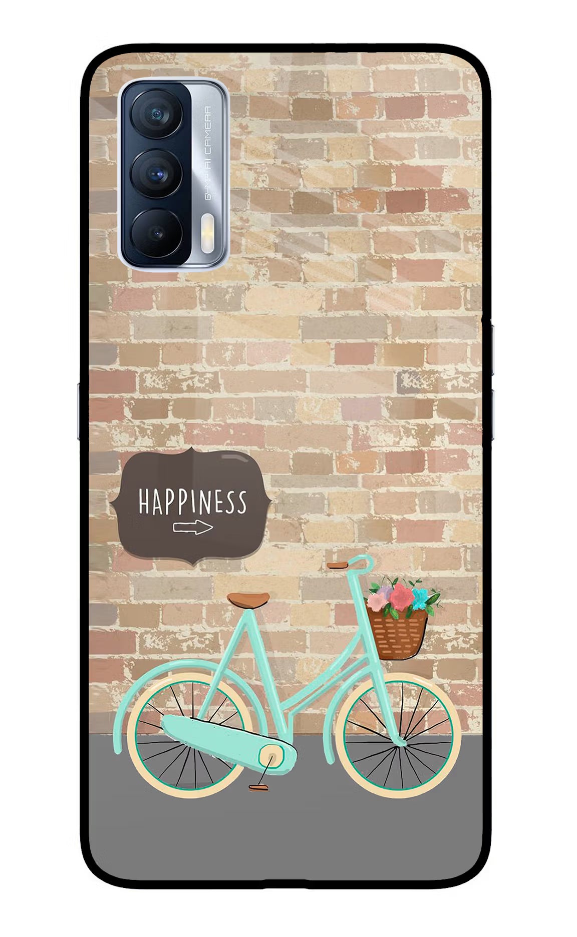Happiness Artwork Realme X7 Back Cover - Happiness Artwork Realme X7 Glass Case Back Cover by Casekaro Happiness Artwork Realme X7 Glass Case Back Cover by Casekaro