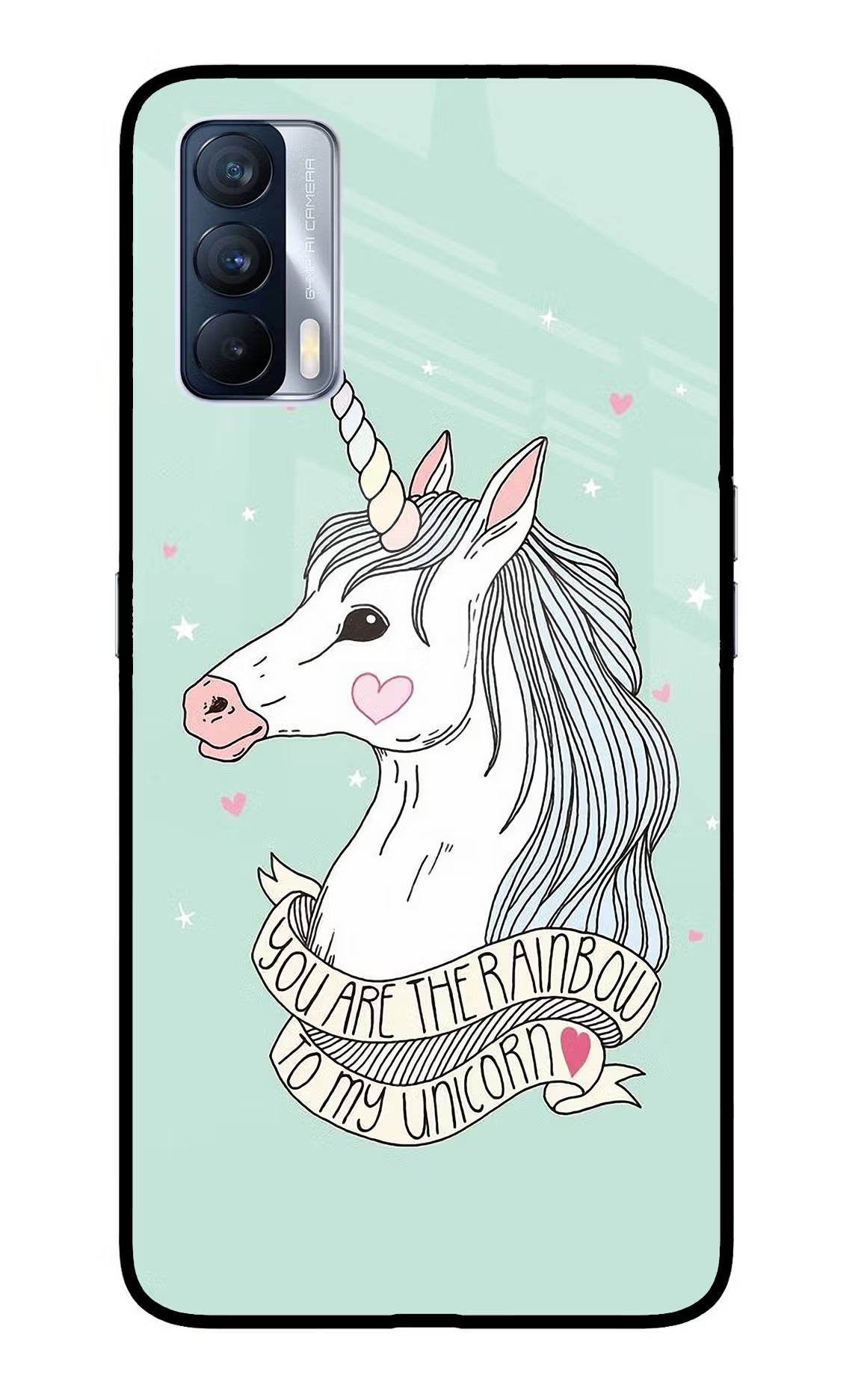 Unicorn Wallpaper Realme X7 Back Cover - Unicorn Wallpaper Realme X7 Glass Case Back Cover by Casekaro Unicorn Wallpaper Realme X7 Glass Case Back Cover by Casekaro