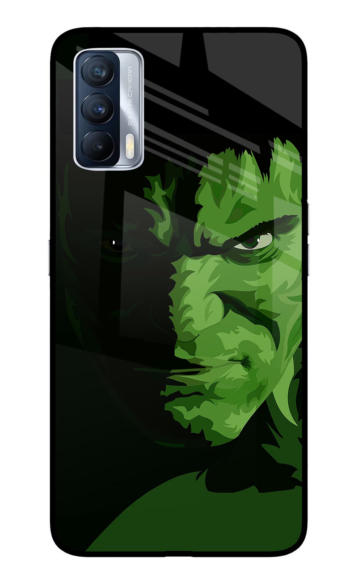 HULK Realme X7 Back Cover - HULK Realme X7 Glass Case Back Cover by Casekaro HULK Realme X7 Glass Case Back Cover by Casekaro
