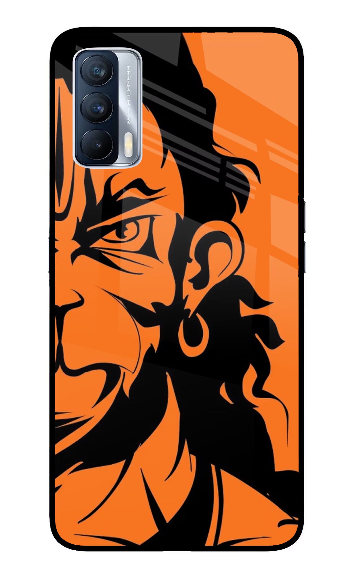 Hanuman Realme X7 Back Cover - Hanuman Realme X7 Glass Case Back Cover by Casekaro Hanuman Realme X7 Glass Case Back Cover by Casekaro