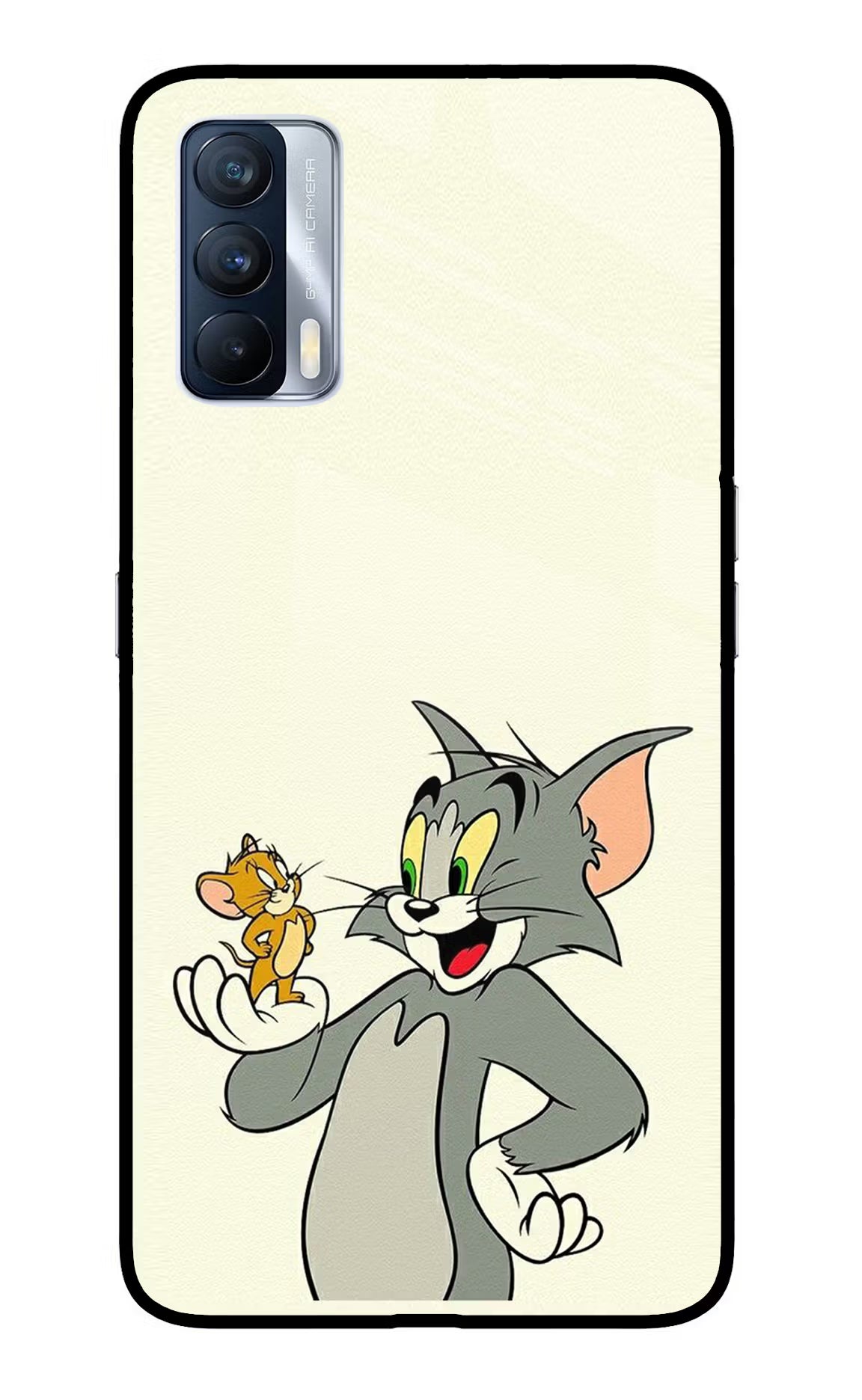 Tom & Jerry Realme X7 Back Cover - Tom & Jerry Realme X7 Glass Case Back Cover by Casekaro Tom & Jerry Realme X7 Glass Case Back Cover by Casekaro