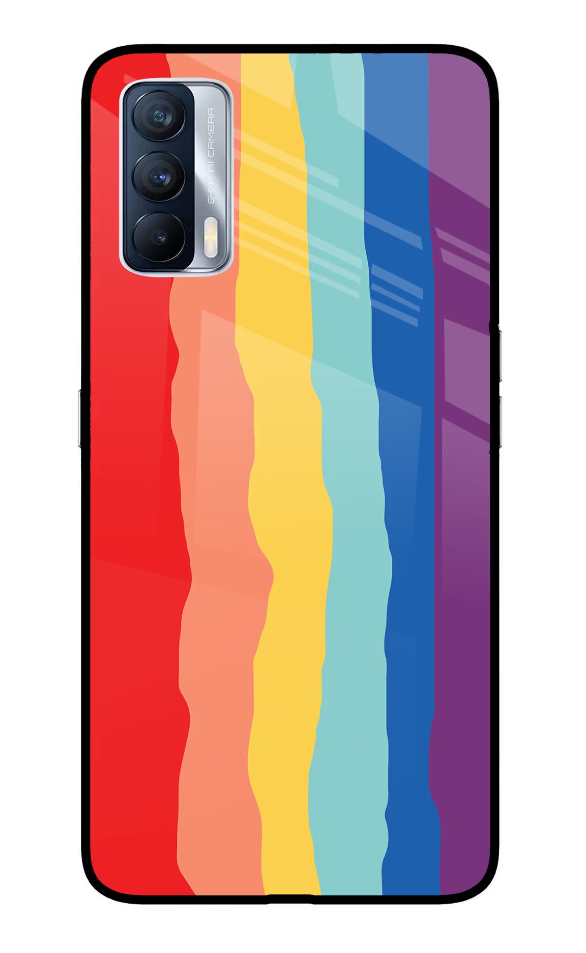 Rainbow Realme X7 Glass Case - Rainbow Realme X7 Glass Case Rainbow Realme X7 Glass Case