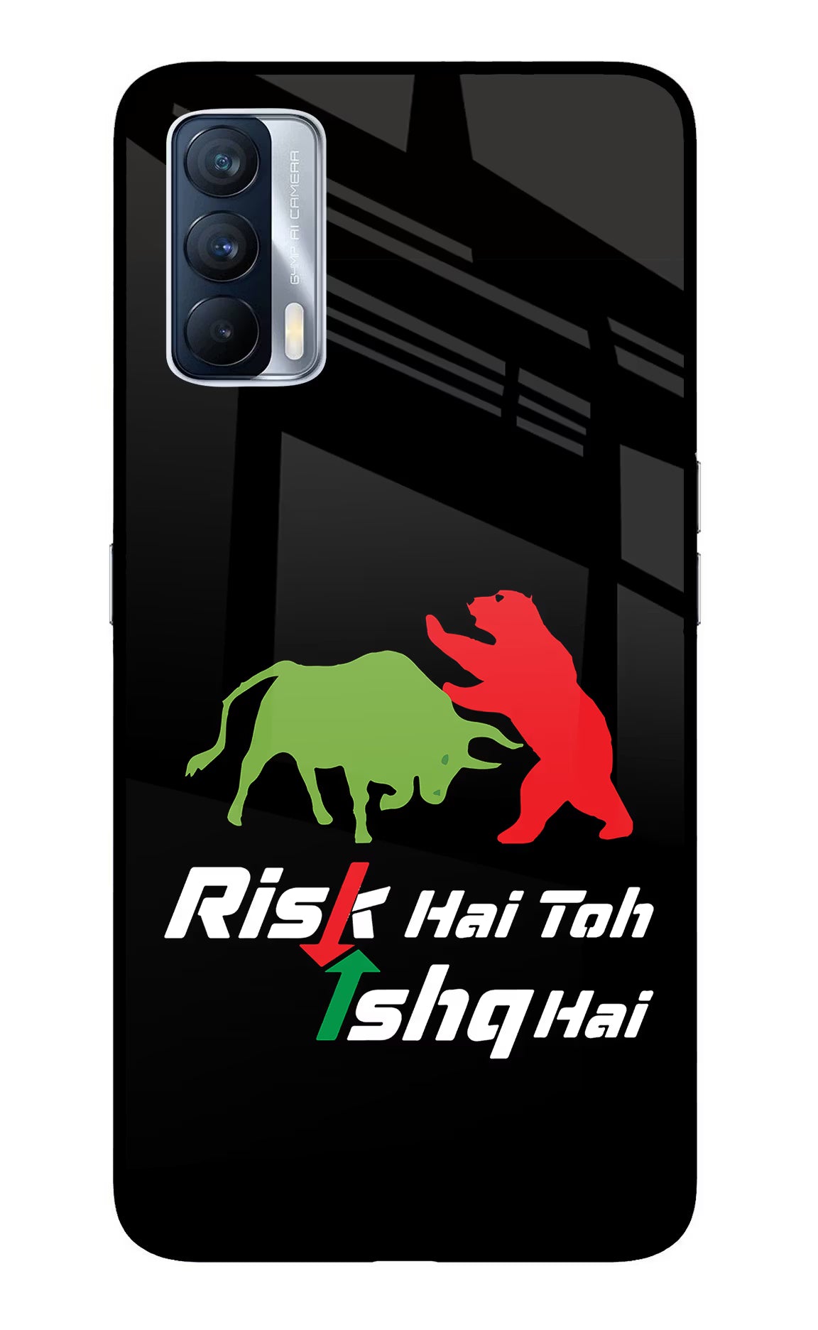 Risk Hai Toh Ishq Hai Realme X7 Glass Case - Risk Hai Toh Ishq Hai Realme X7 Glass Case Risk Hai Toh Ishq Hai Realme X7 Glass Case