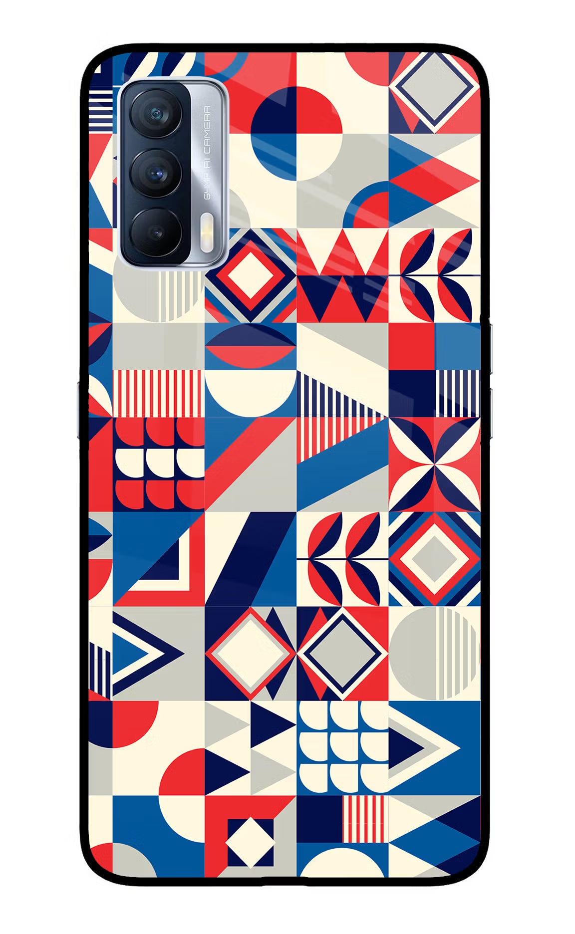 Colorful Pattern Realme X7 Glass Case - Colorful Pattern Realme X7 Glass Case Colorful Pattern Realme X7 Glass Case