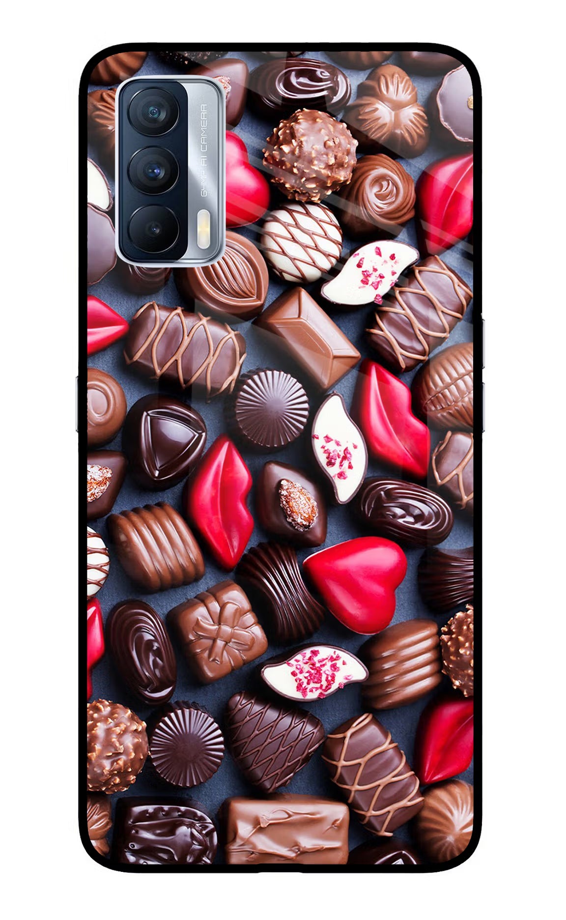 Chocolates Realme X7 Glass Case - Chocolates Realme X7 Glass Case Chocolates Realme X7 Glass Case