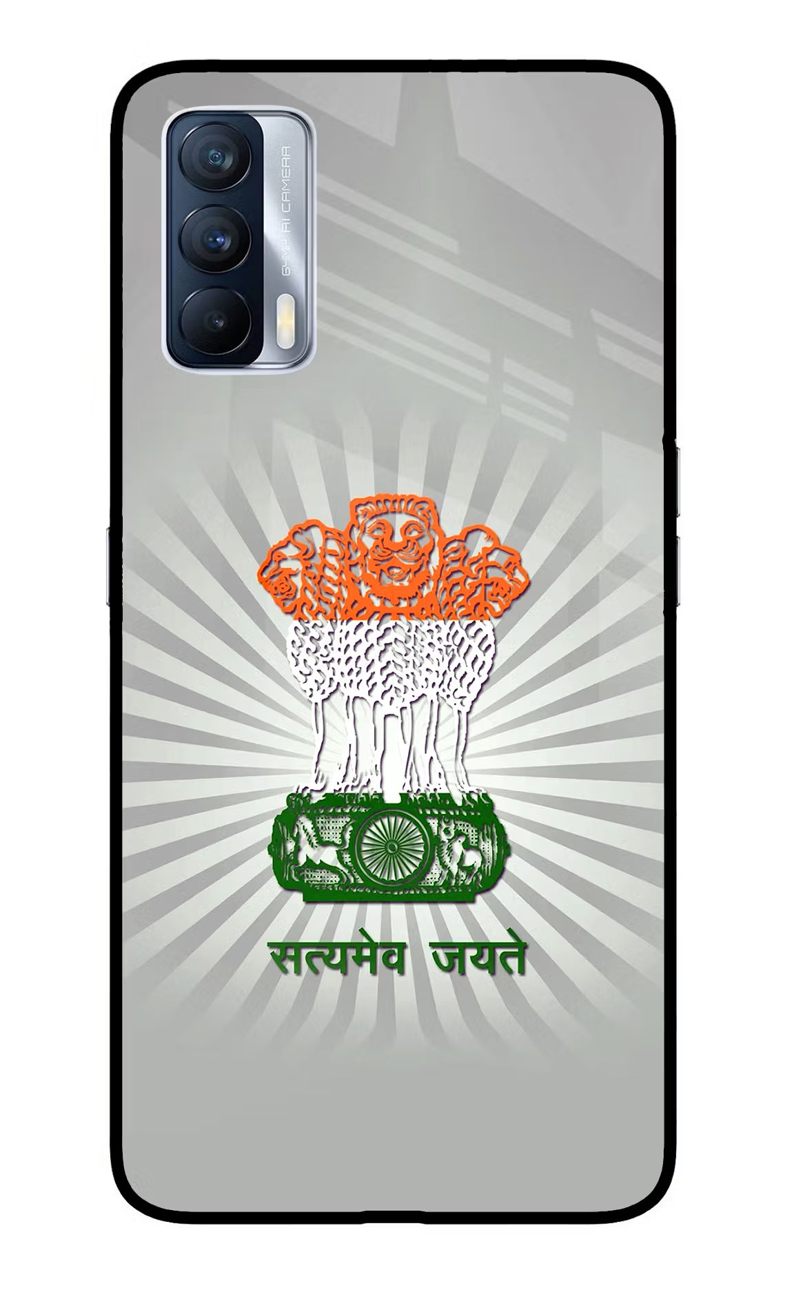 Satyamev Jayate Art Realme X7 Glass Case - Satyamev Jayate Art Realme X7 Glass Case Satyamev Jayate Art Realme X7 Glass Case