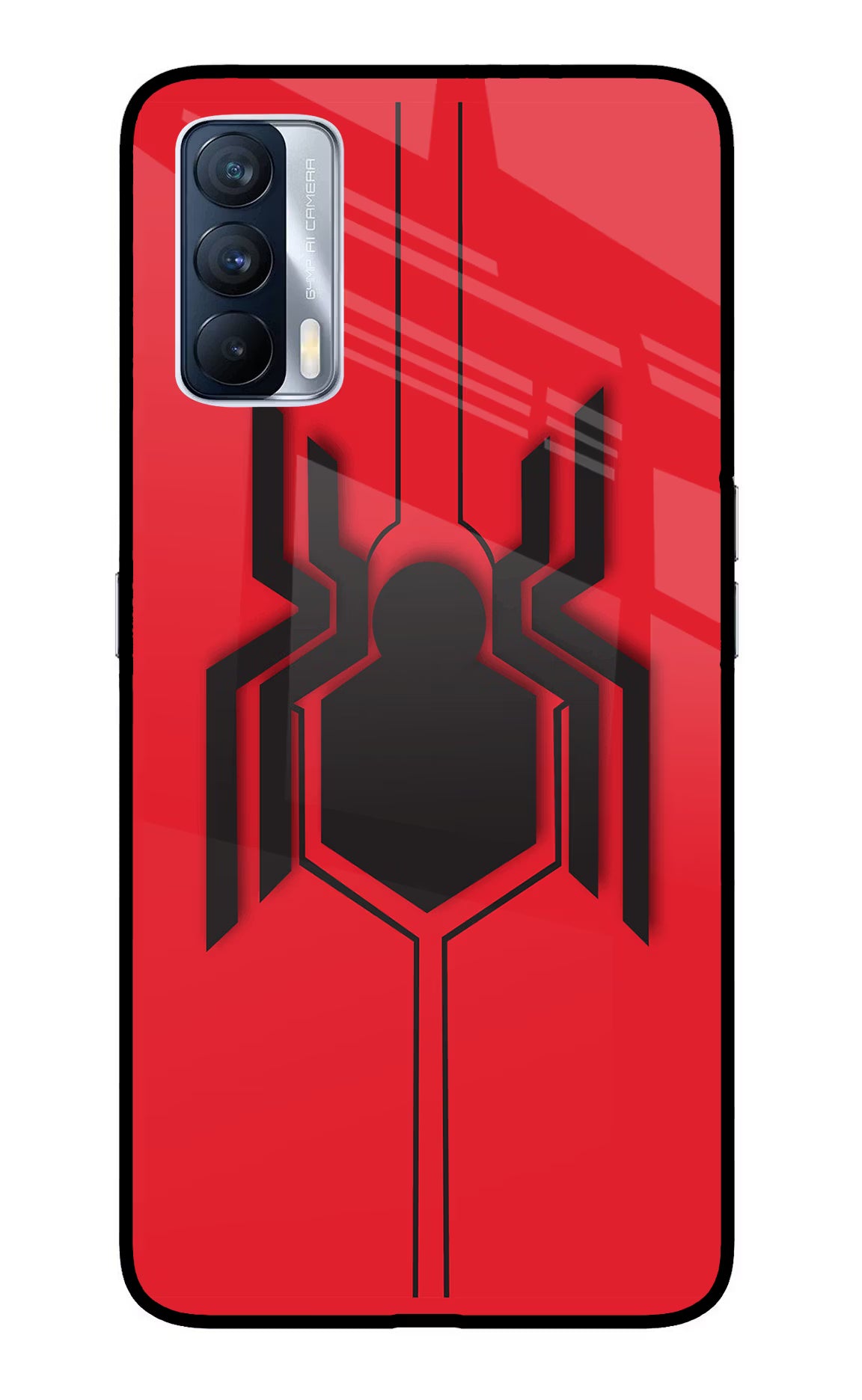 Spider Realme X7 Back Cover - Spider Realme X7 Glass Case Back Cover by Casekaro Spider Realme X7 Glass Case Back Cover by Casekaro