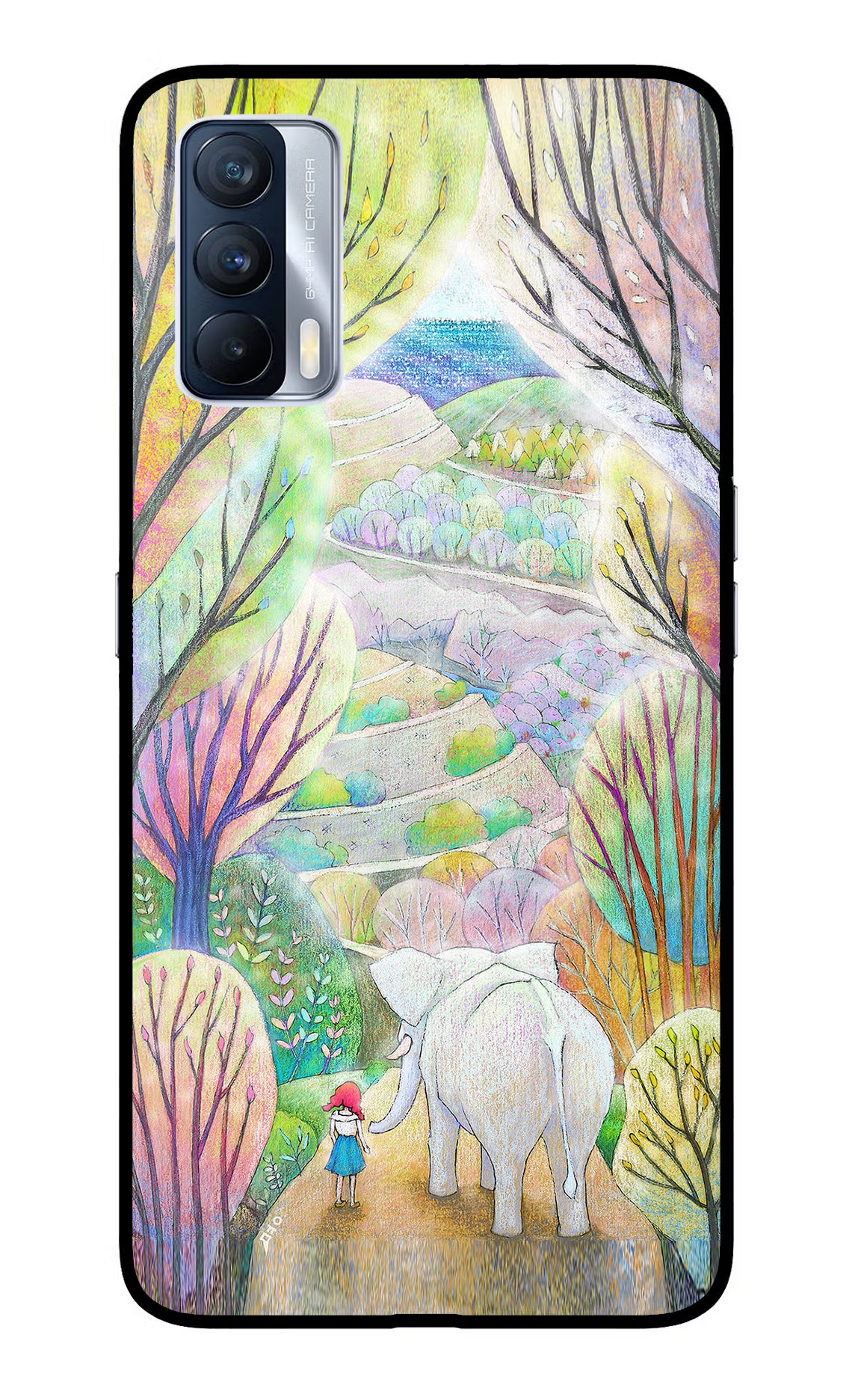 Nature Painting Realme X7 Glass Case - Nature Painting Realme X7 Glass Case Nature Painting Realme X7 Glass Case