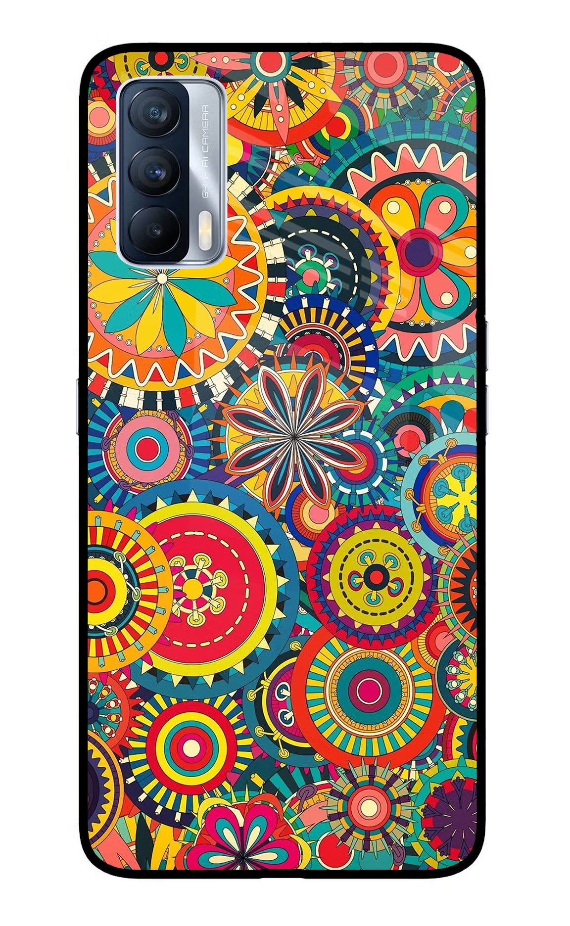 Gol Gol Art Realme X7 Back Cover - Gol Gol Art Realme X7 Glass Case Back Cover by Casekaro Gol Gol Art Realme X7 Glass Case Back Cover by Casekaro