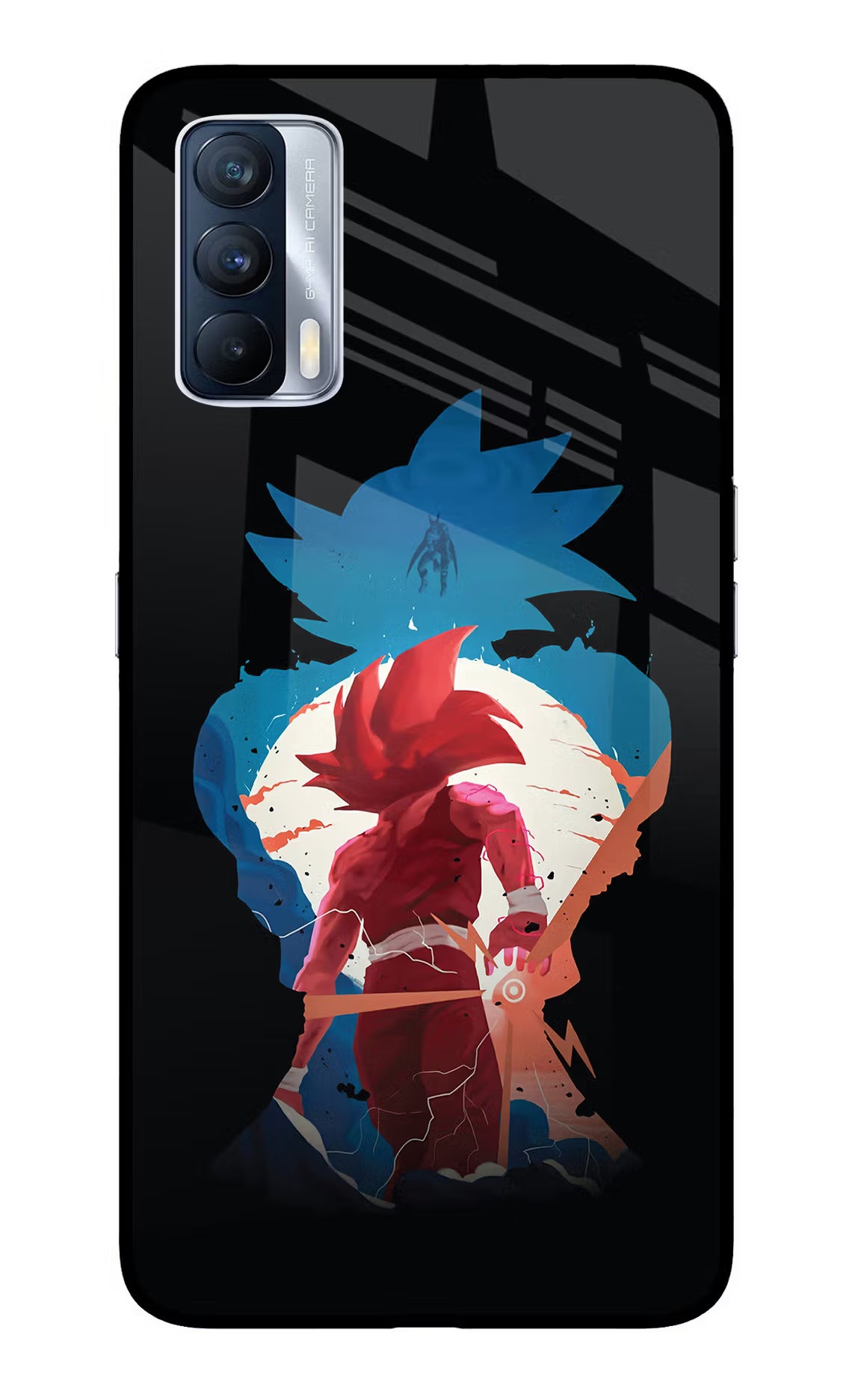 Goku Realme X7 Back Cover - Goku Realme X7 Glass Case Back Cover by Casekaro Goku Realme X7 Glass Case Back Cover by Casekaro