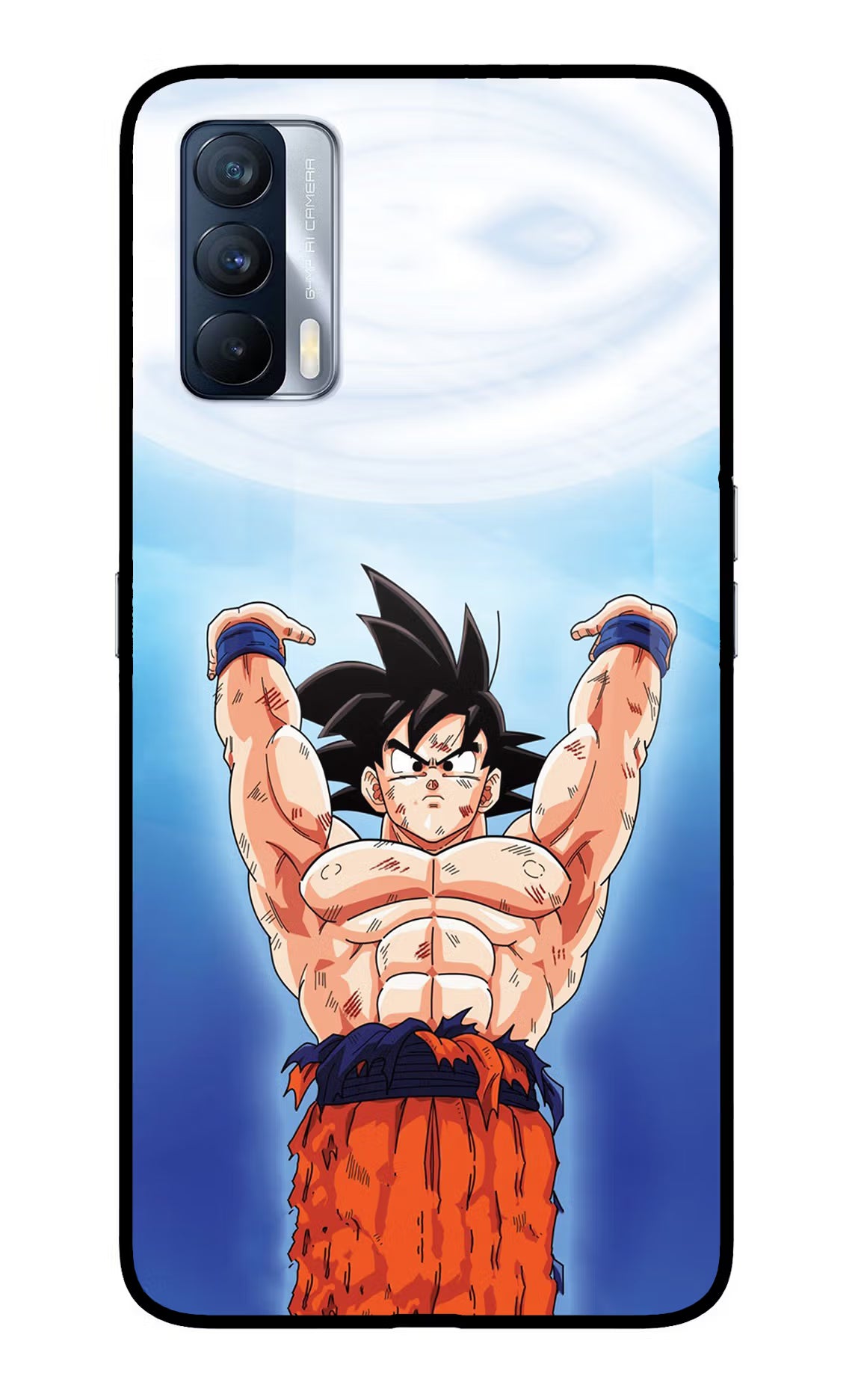 Goku Power Realme X7 Glass Case - Goku Power Realme X7 Glass Case Goku Power Realme X7 Glass Case