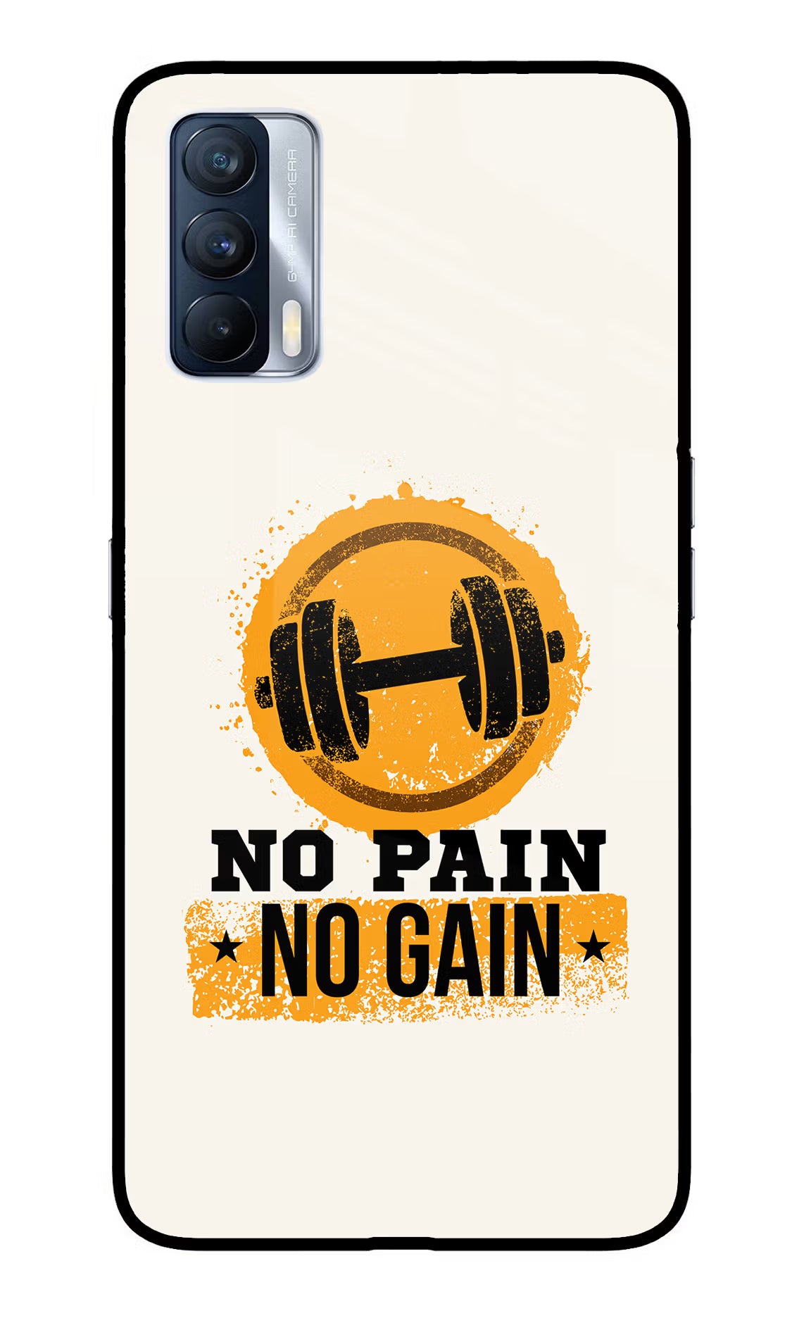 No Pain No Gain Realme X7 Glass Case - No Pain No Gain Realme X7 Glass Case No Pain No Gain Realme X7 Glass Case
