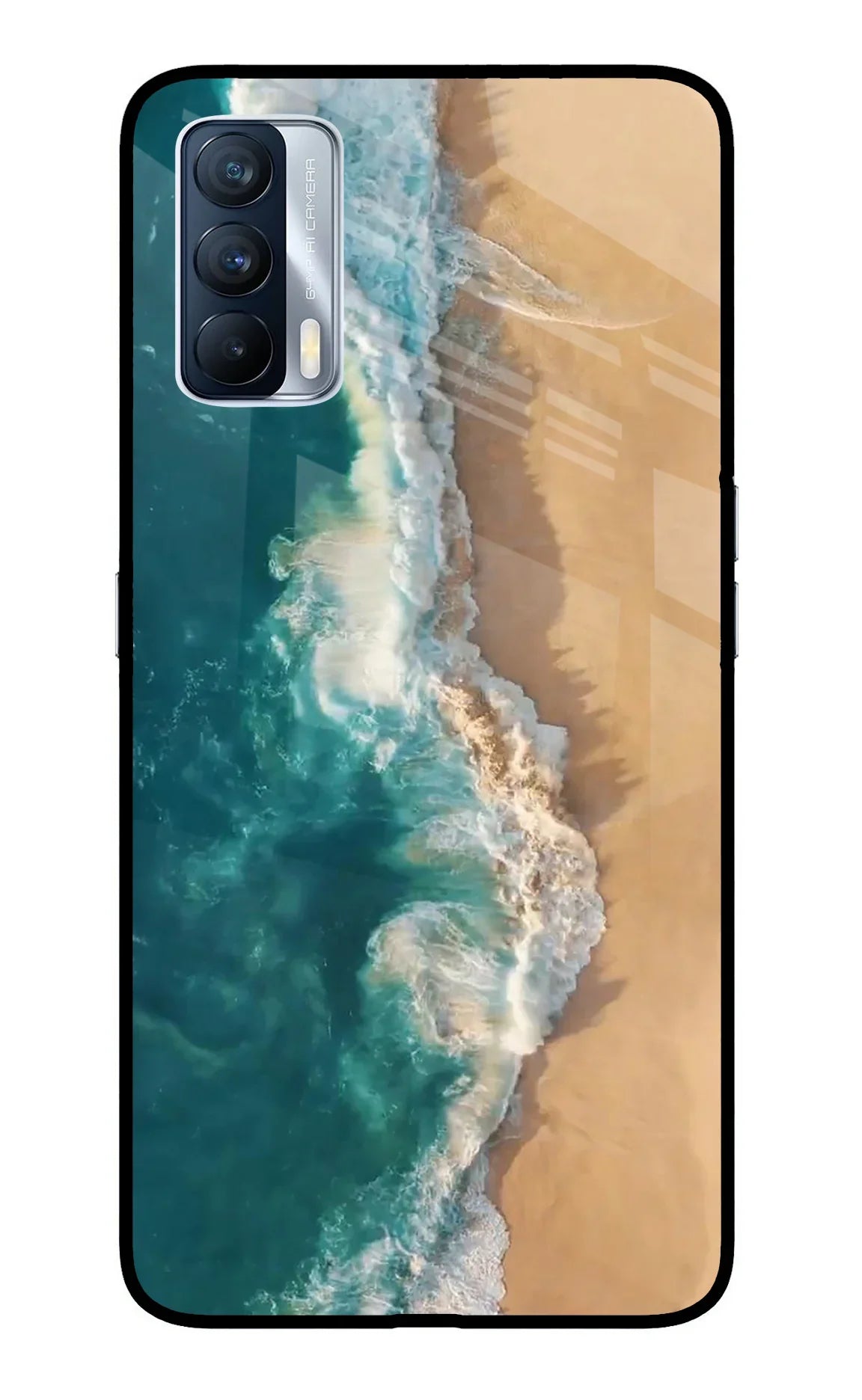 Ocean Beach Realme X7 Glass Case - Ocean Beach Realme X7 Glass Case Ocean Beach Realme X7 Glass Case