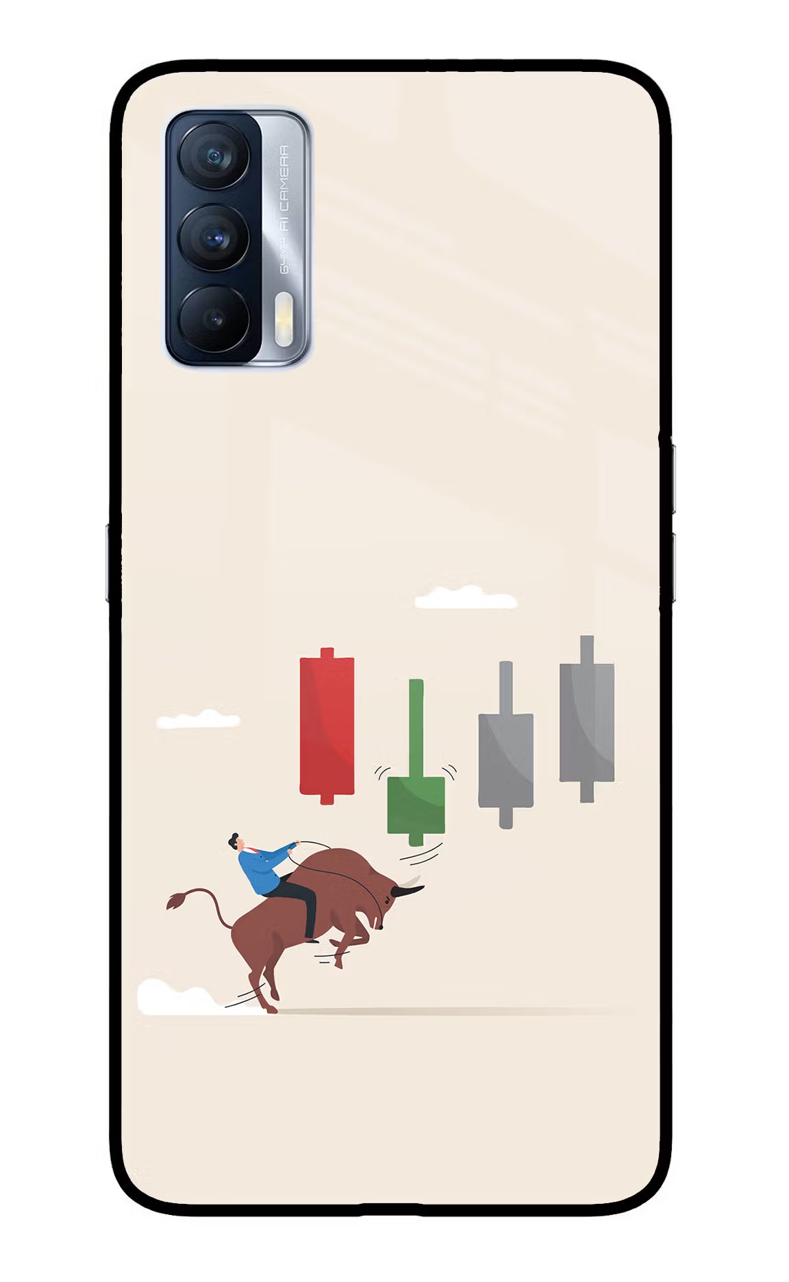 Bull Trading Momentum Realme X7 Glass Case - Bull Trading Momentum Realme X7 Glass Case Bull Trading Momentum Realme X7 Glass Case