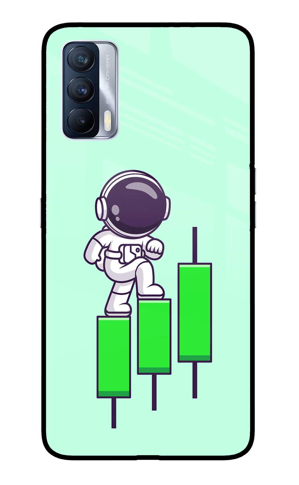 Astronaut Trader Realme X7 Glass Case - Astronaut Trader Realme X7 Glass Case Astronaut Trader Realme X7 Glass Case