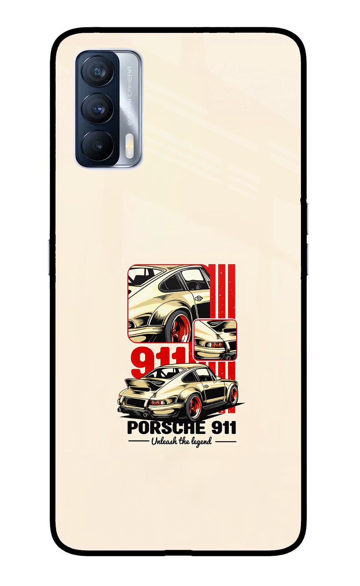 Classic Porsche 911 Realme X7 Glass Case - Classic Porsche 911 Realme X7 Glass Case Classic Porsche 911 Realme X7 Glass Case
