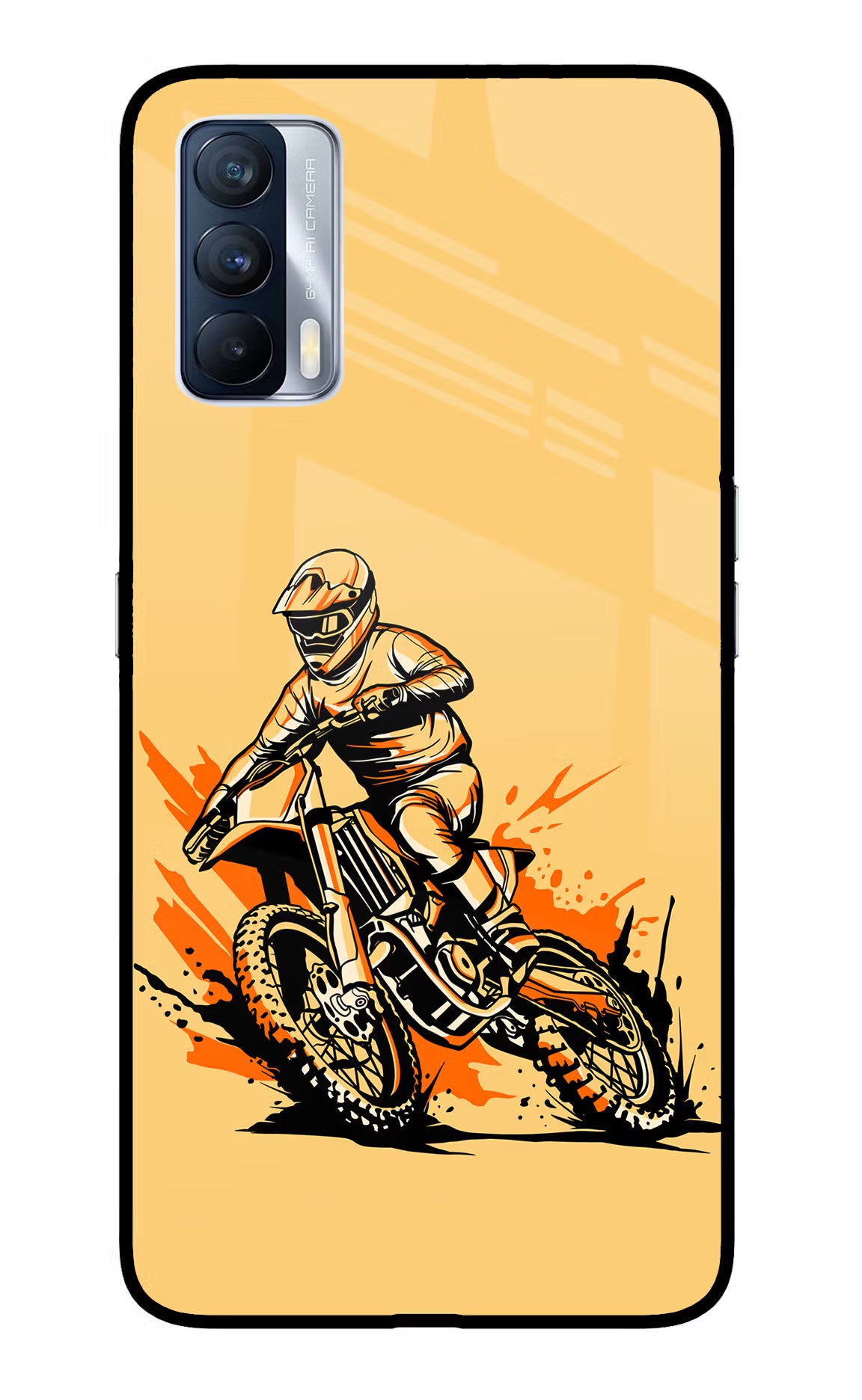 Off-Road Fury Realme X7 Back Cover - Off-Road Fury Realme X7 Glass Case Back Cover by Casekaro Off-Road Fury Realme X7 Glass Case Back Cover by Casekaro