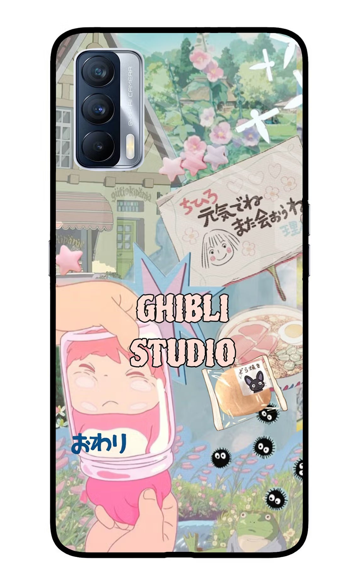 Studio Ghibli Realme X7 Glass Case - Studio Ghibli Realme X7 Glass Case Studio Ghibli Realme X7 Glass Case
