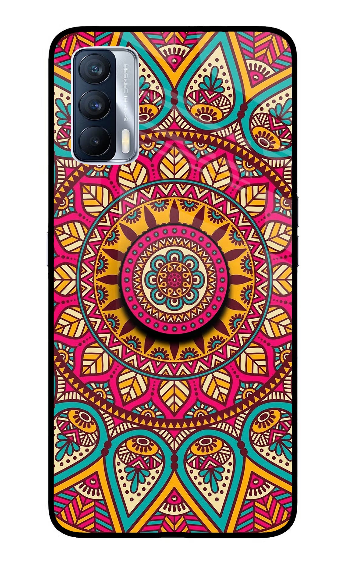 Mandala Realme X7 Pop Case - Mandala Realme X7 Pop Case by Casekaro Mandala Realme X7 Pop Case by Casekaro