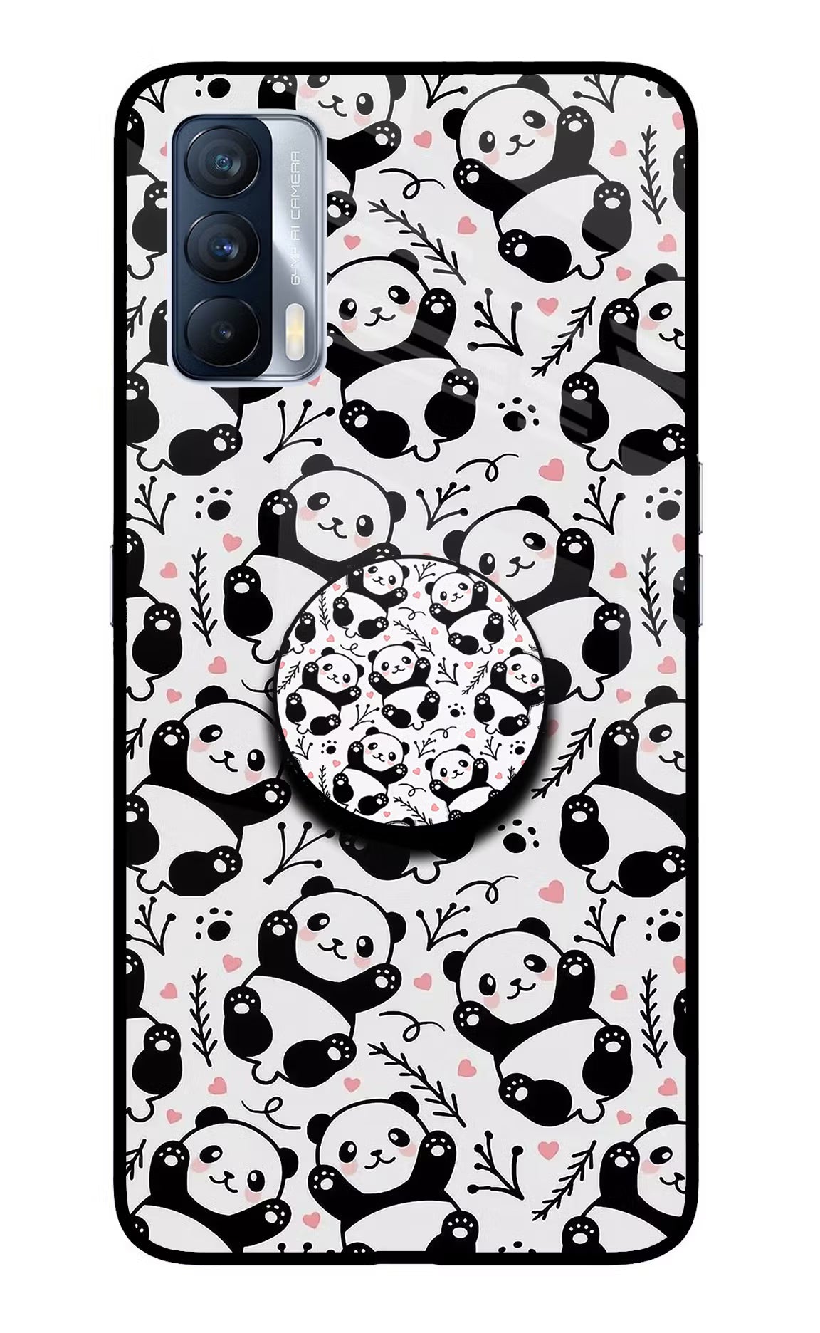 Cute Panda Realme X7 Pop Case - Cute Panda Realme X7 Pop Case by Casekaro Cute Panda Realme X7 Pop Case by Casekaro