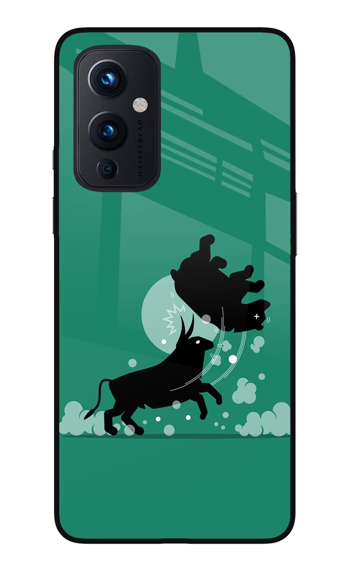 Bull Conqueror Oneplus 9 Glass Case - Bull Conqueror Oneplus 9 Glass Case Bull Conqueror Oneplus 9 Glass Case