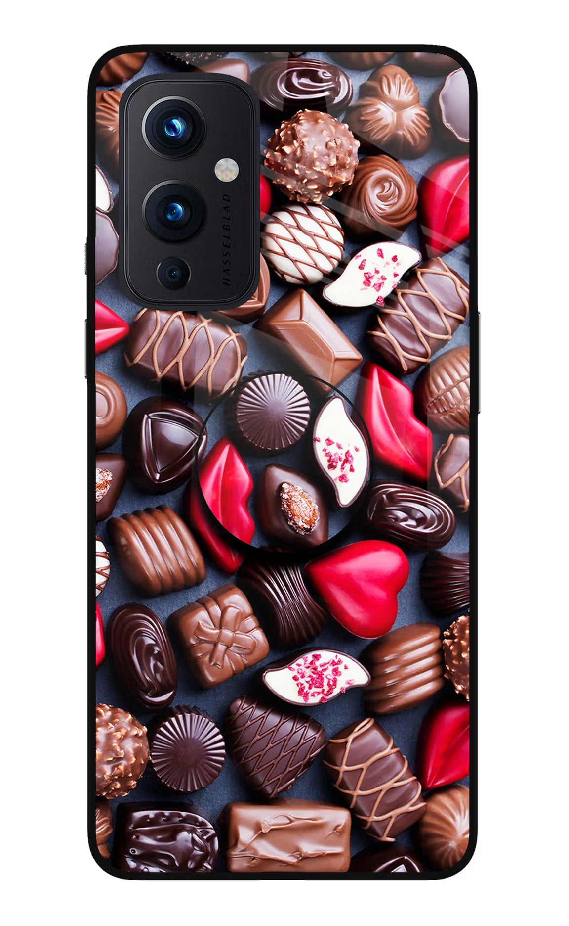 Chocolates Oneplus 9 Glass Case - Chocolates Oneplus 9 Glass Case Chocolates Oneplus 9 Glass Case