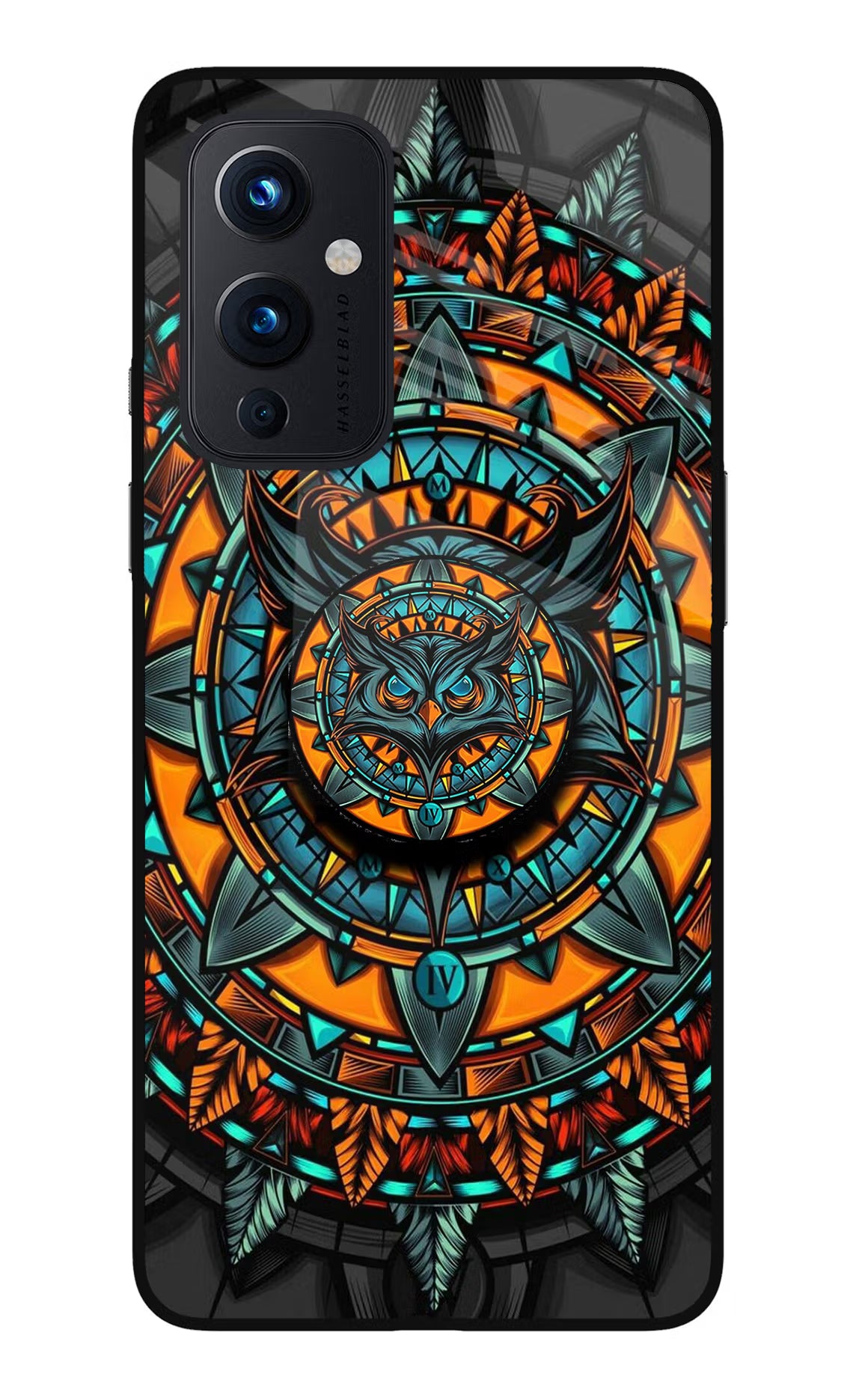 Angry Owl Oneplus 9 Glass Case - Angry Owl Oneplus 9 Glass Case Angry Owl Oneplus 9 Glass Case