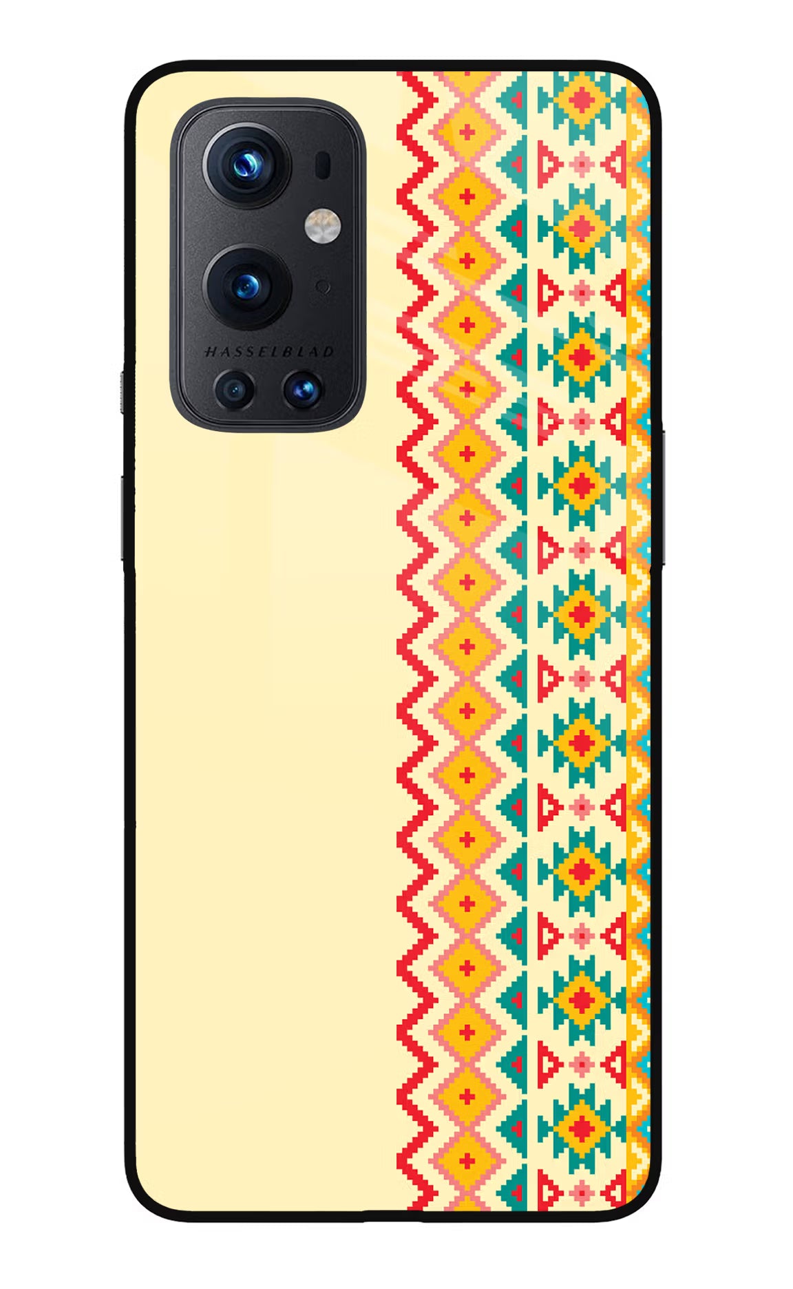 Ethnic Seamless Oneplus 9 Pro Glass Case - Ethnic Seamless Oneplus 9 Pro Glass Case Ethnic Seamless Oneplus 9 Pro Glass Case