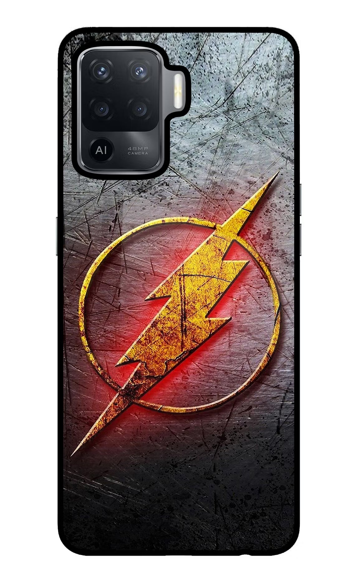 Flash Oppo F19 Pro Back Cover - Flash Oppo F19 Pro Glass Case Back Cover by Casekaro Flash Oppo F19 Pro Glass Case Back Cover by Casekaro