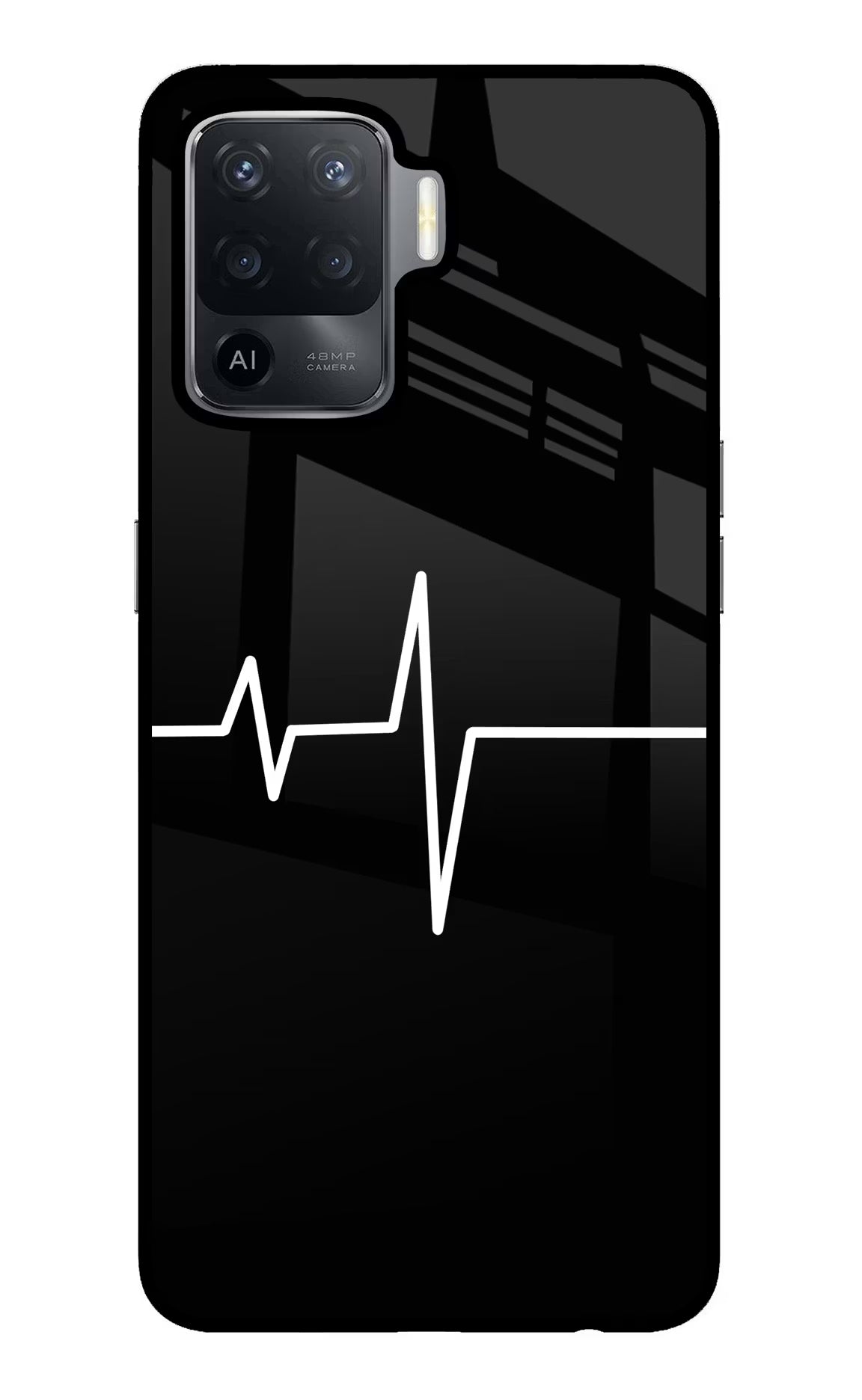 Heart Beats Oppo F19 Pro Glass Case - Heart Beats Oppo F19 Pro Glass Case Heart Beats Oppo F19 Pro Glass Case