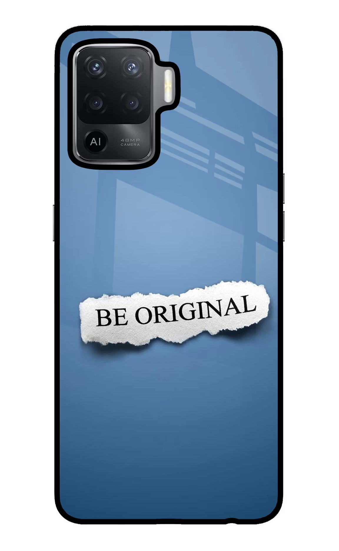Be Original Oppo F19 Pro Back Cover - Be Original Oppo F19 Pro Glass Case Back Cover by Casekaro Be Original Oppo F19 Pro Glass Case Back Cover by Casekaro