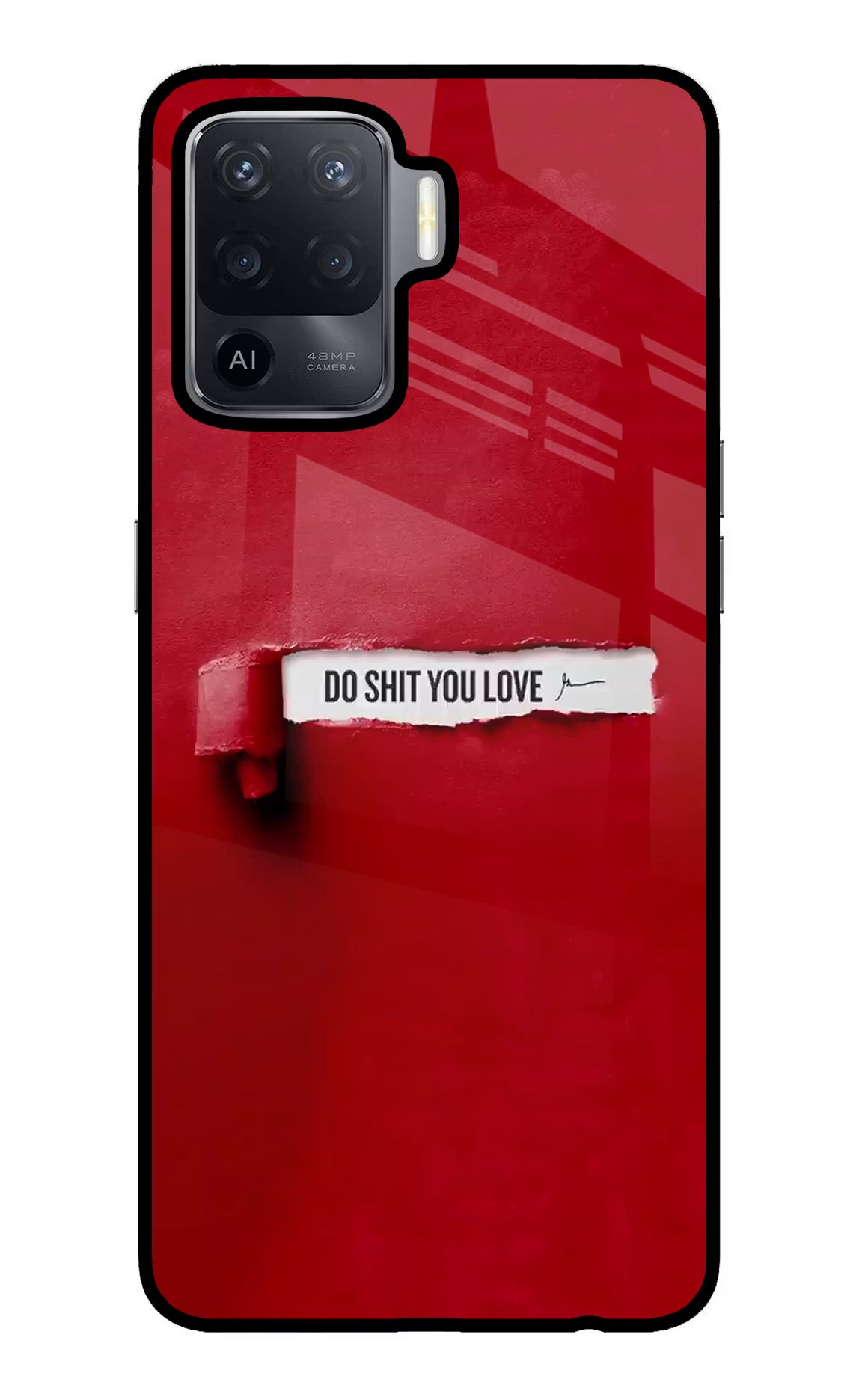 Do Shit You Love Oppo F19 Pro Back Cover - Do Shit You Love Oppo F19 Pro Glass Case Back Cover by Casekaro Do Shit You Love Oppo F19 Pro Glass Case Back Cover by Casekaro
