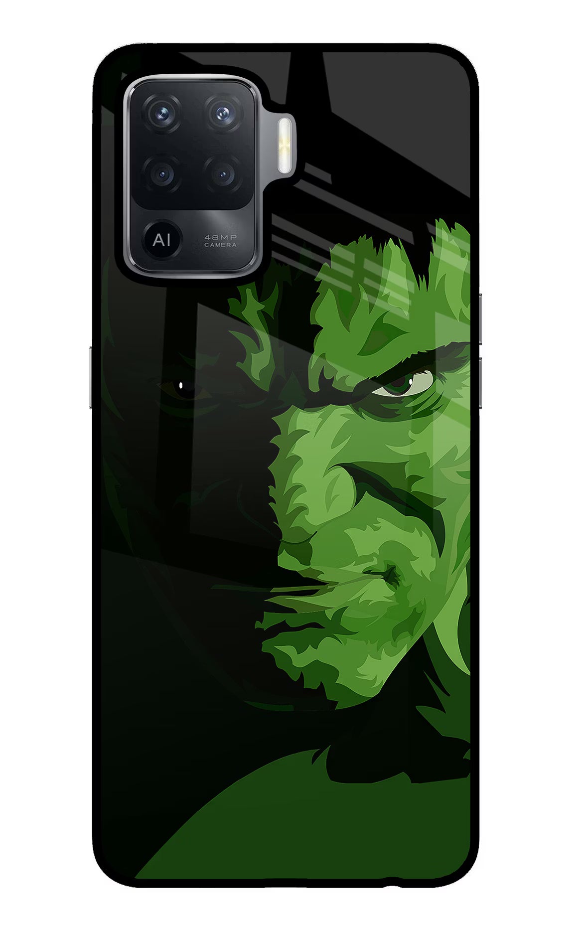 HULK Oppo F19 Pro Back Cover - HULK Oppo F19 Pro Glass Case Back Cover by Casekaro HULK Oppo F19 Pro Glass Case Back Cover by Casekaro