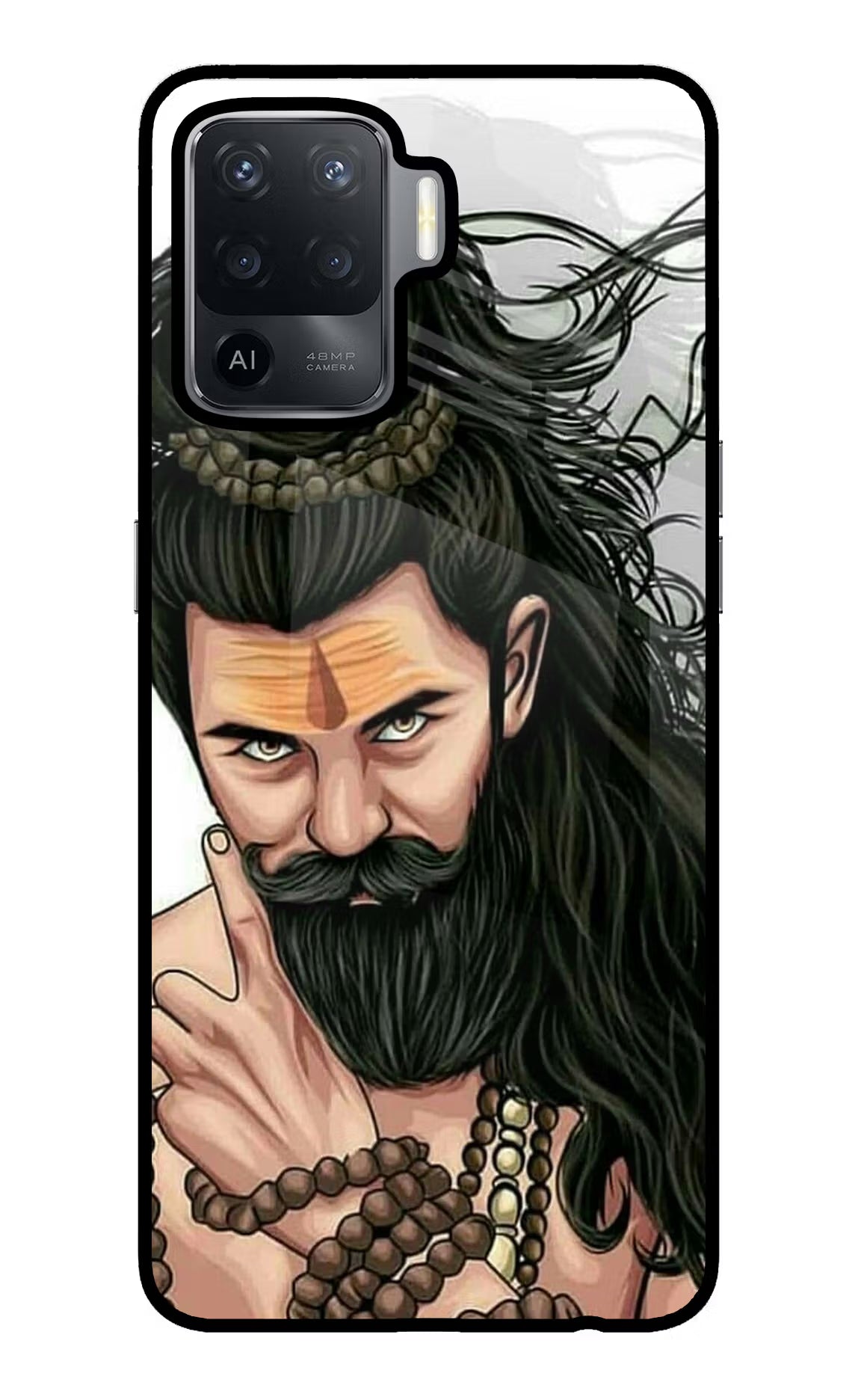 Mahadev Oppo F19 Pro Back Cover - Mahadev Oppo F19 Pro Glass Case Back Cover by Casekaro Mahadev Oppo F19 Pro Glass Case Back Cover by Casekaro