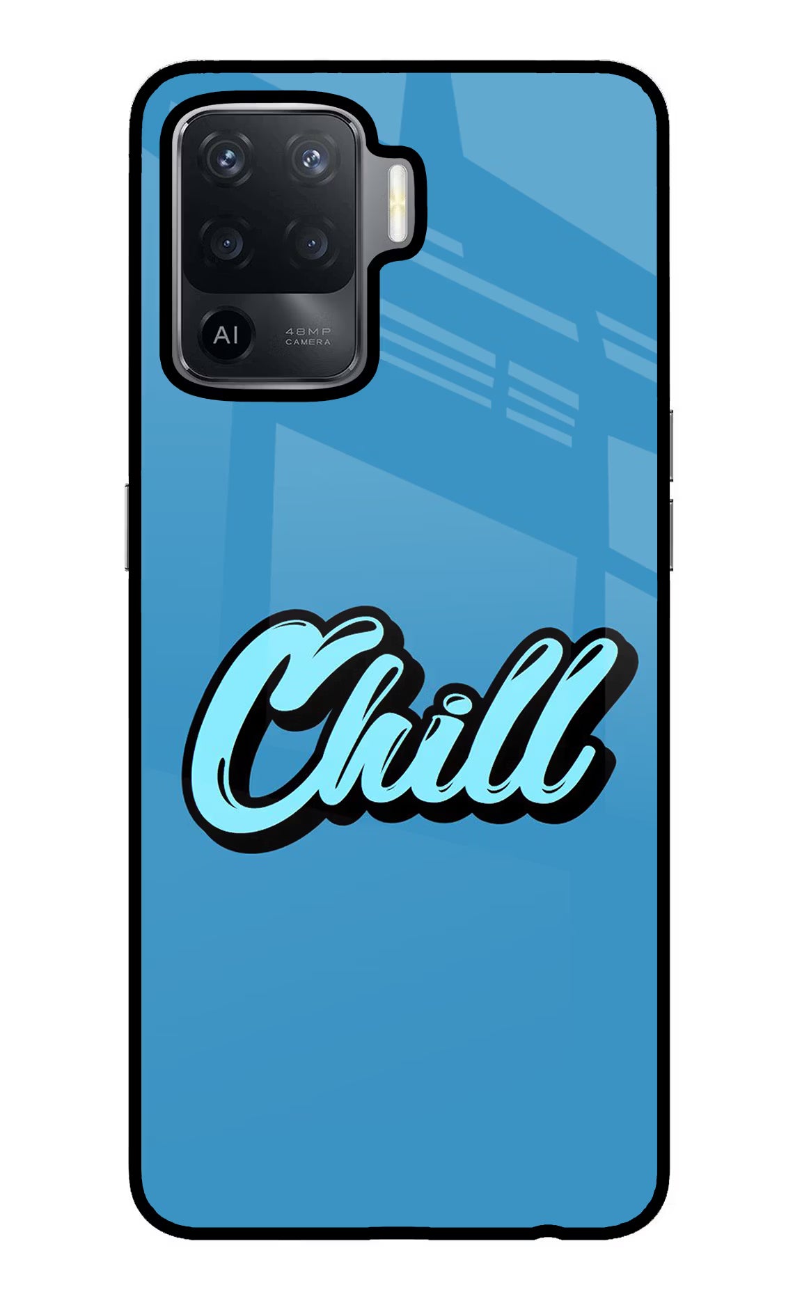 Chill Oppo F19 Pro Back Cover - Chill Oppo F19 Pro Glass Case Back Cover by Casekaro Chill Oppo F19 Pro Glass Case Back Cover by Casekaro