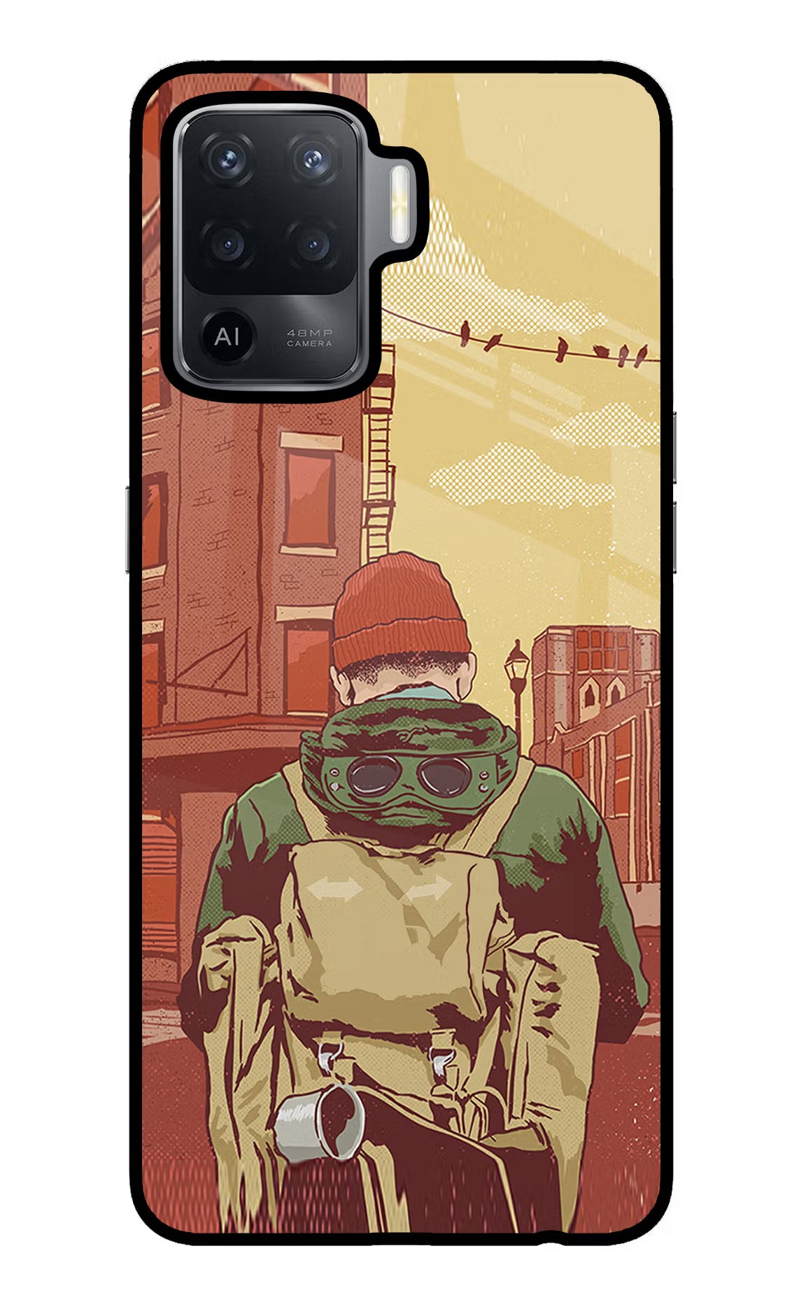 Adventurous Oppo F19 Pro Glass Case - Adventurous Oppo F19 Pro Glass Case Adventurous Oppo F19 Pro Glass Case