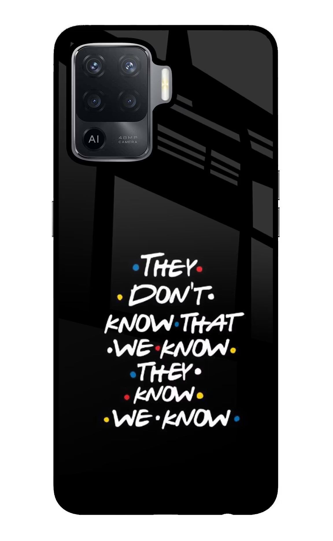 FRIENDS Dialogue Oppo F19 Pro Glass Case - FRIENDS Dialogue Oppo F19 Pro Glass Case FRIENDS Dialogue Oppo F19 Pro Glass Case