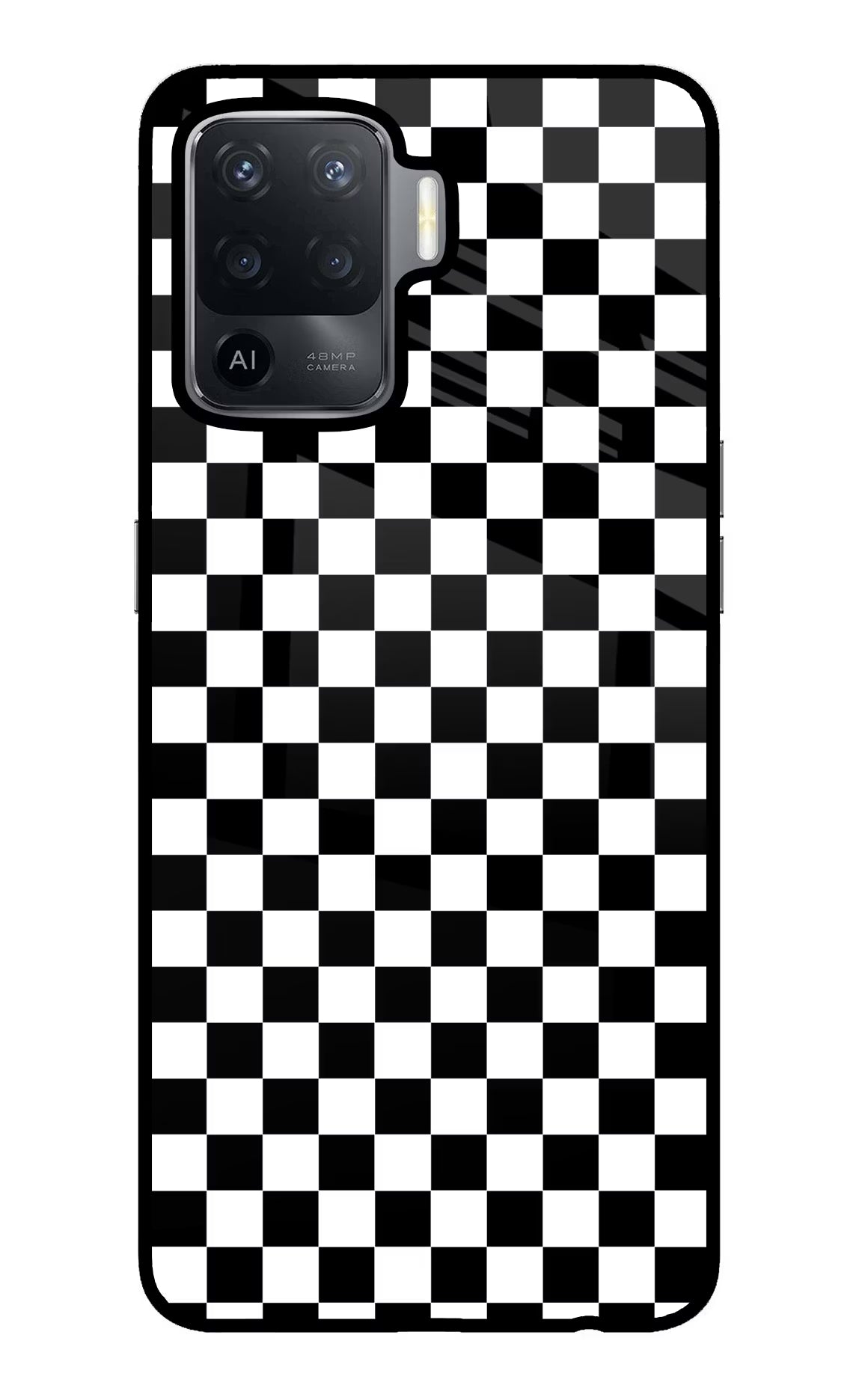Chess Board Oppo F19 Pro Back Cover - Chess Board Oppo F19 Pro Glass Case Back Cover by Casekaro Chess Board Oppo F19 Pro Glass Case Back Cover by Casekaro