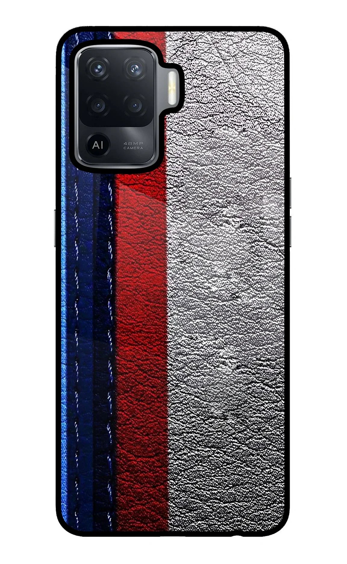 BMW Stripes Oppo F19 Pro Glass Case - BMW Stripes Oppo F19 Pro Glass Case BMW Stripes Oppo F19 Pro Glass Case