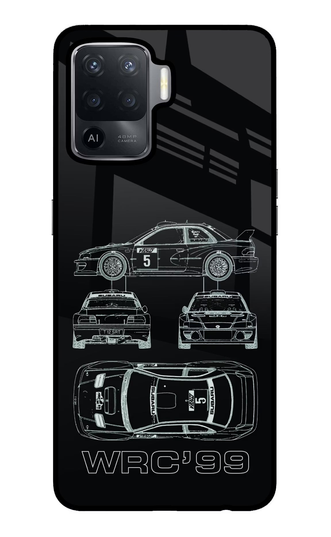 WRC'99 Oppo F19 Pro Back Cover - WRC'99 Oppo F19 Pro Glass Case Back Cover by Casekaro WRC'99 Oppo F19 Pro Glass Case Back Cover by Casekaro