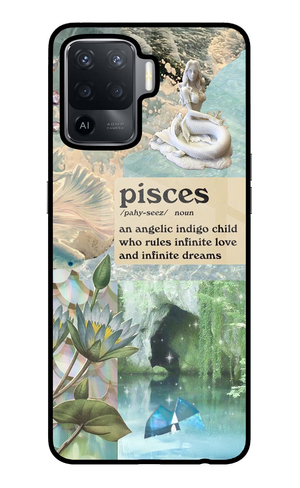 Pisces Zodiac Oppo F19 Pro Back Cover - Pisces Zodiac Oppo F19 Pro Glass Case Back Cover by Casekaro Pisces Zodiac Oppo F19 Pro Glass Case Back Cover by Casekaro