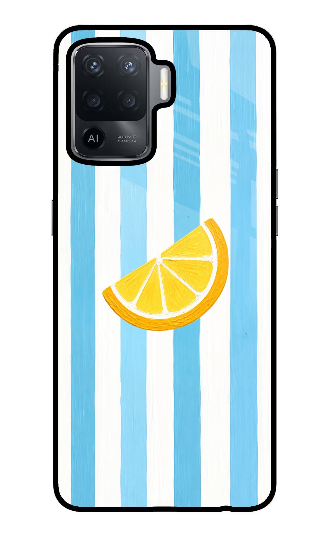 Summer Lemon Oppo F19 Pro Glass Case - Summer Lemon Oppo F19 Pro Glass Case Summer Lemon Oppo F19 Pro Glass Case