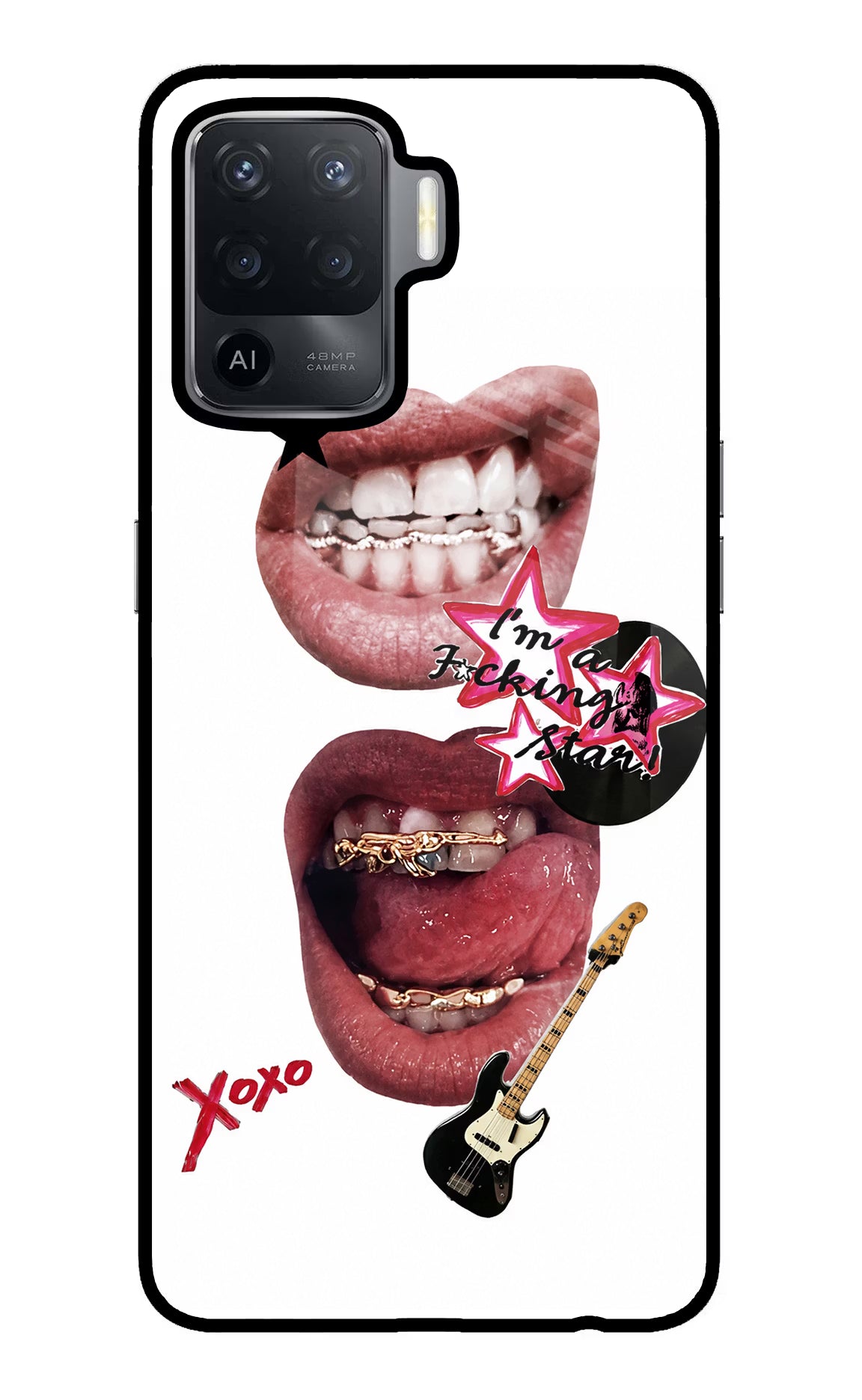 Rockstar Oppo F19 Pro Glass Case - Rockstar Oppo F19 Pro Glass Case Rockstar Oppo F19 Pro Glass Case