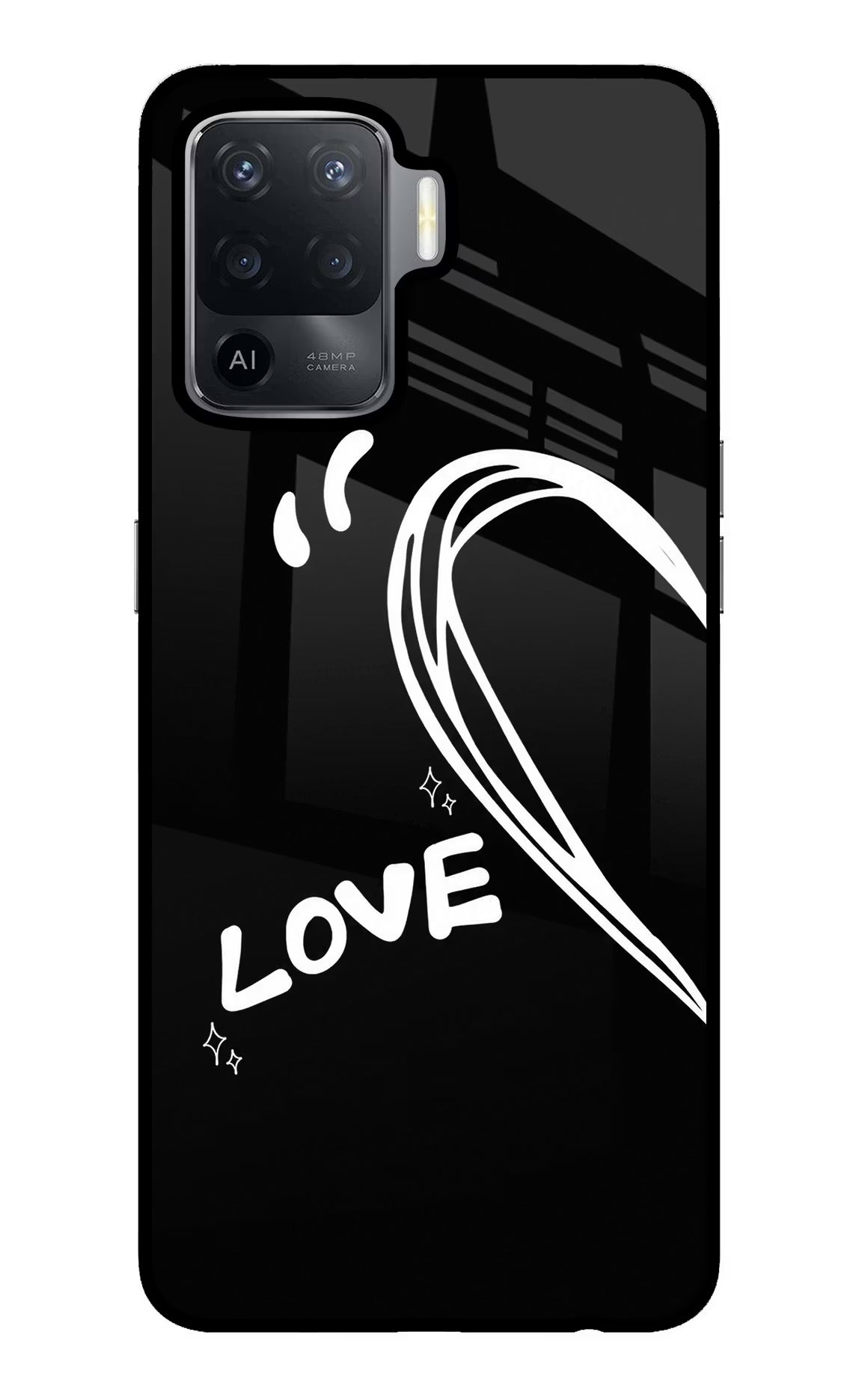 Love Line Oppo F19 Pro Glass Case - Love Line Oppo F19 Pro Glass Case Love Line Oppo F19 Pro Glass Case