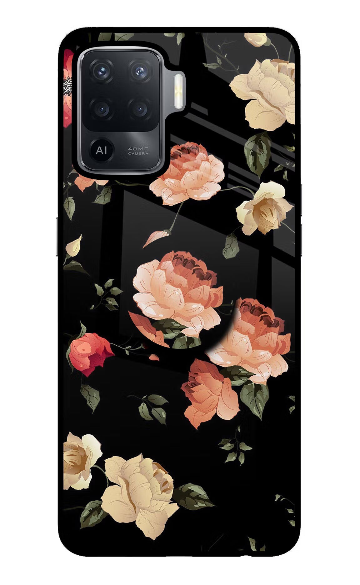 Flowers Oppo F19 Pro Pop Case - Flowers Oppo F19 Pro Pop Case by Casekaro Flowers Oppo F19 Pro Pop Case by Casekaro