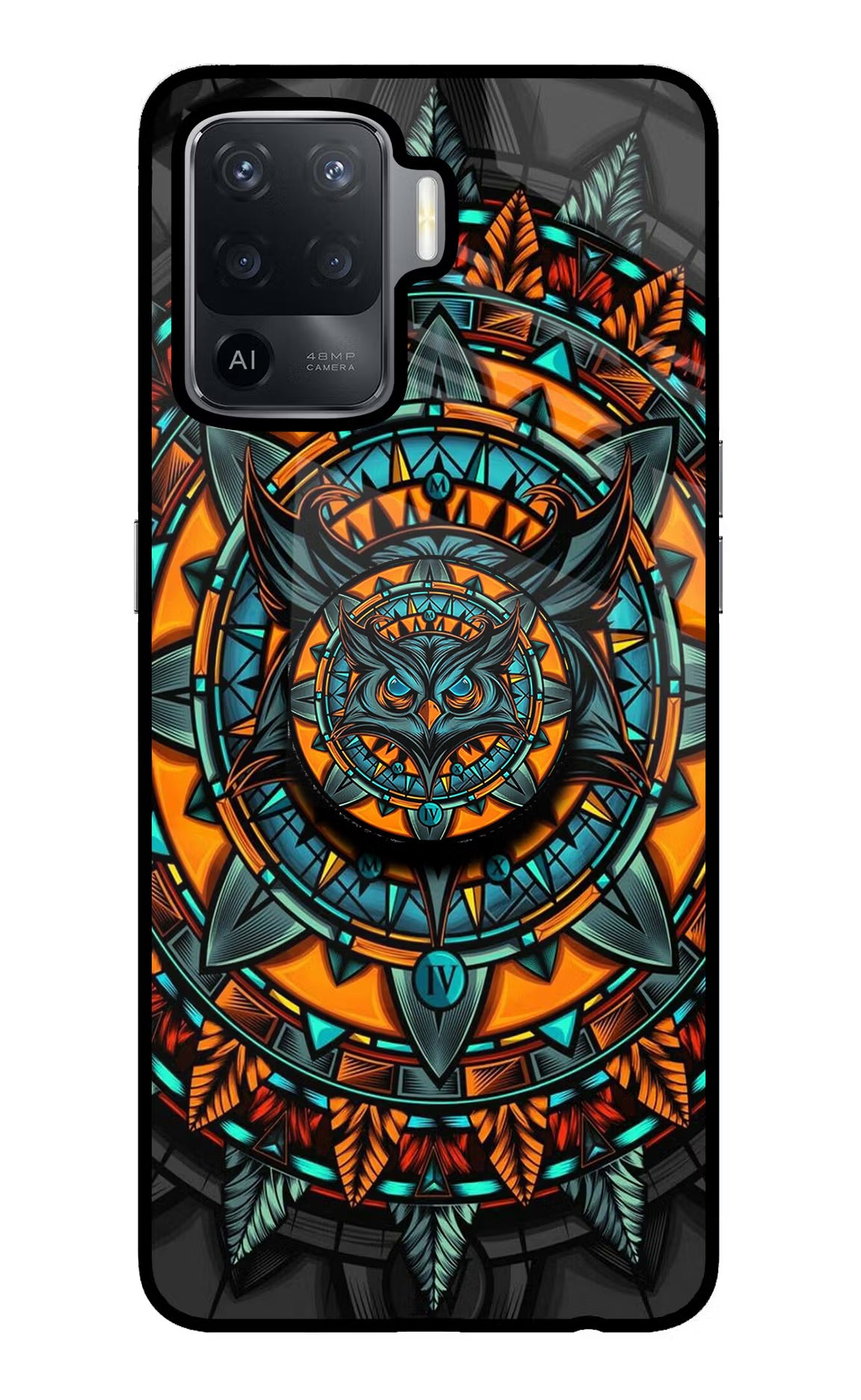 Angry Owl Oppo F19 Pro Glass Case - Angry Owl Oppo F19 Pro Glass Case Angry Owl Oppo F19 Pro Glass Case
