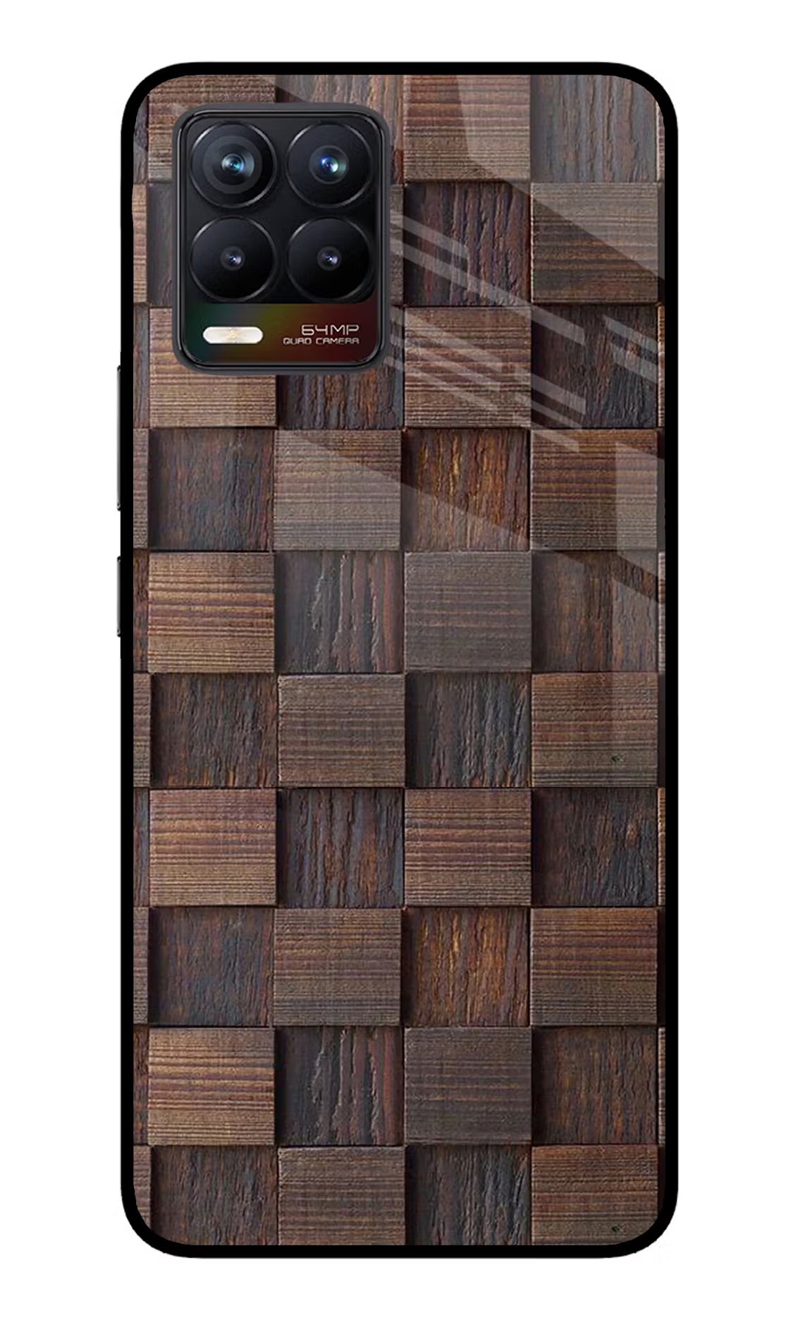 Wooden Cube Design Realme 8/8 Pro (not 5G) Glass Case - Wooden Cube Design Realme 8/8 Pro (not 5G) Glass Case Wooden Cube Design Realme 8/8 Pro (not 5G) Glass Case