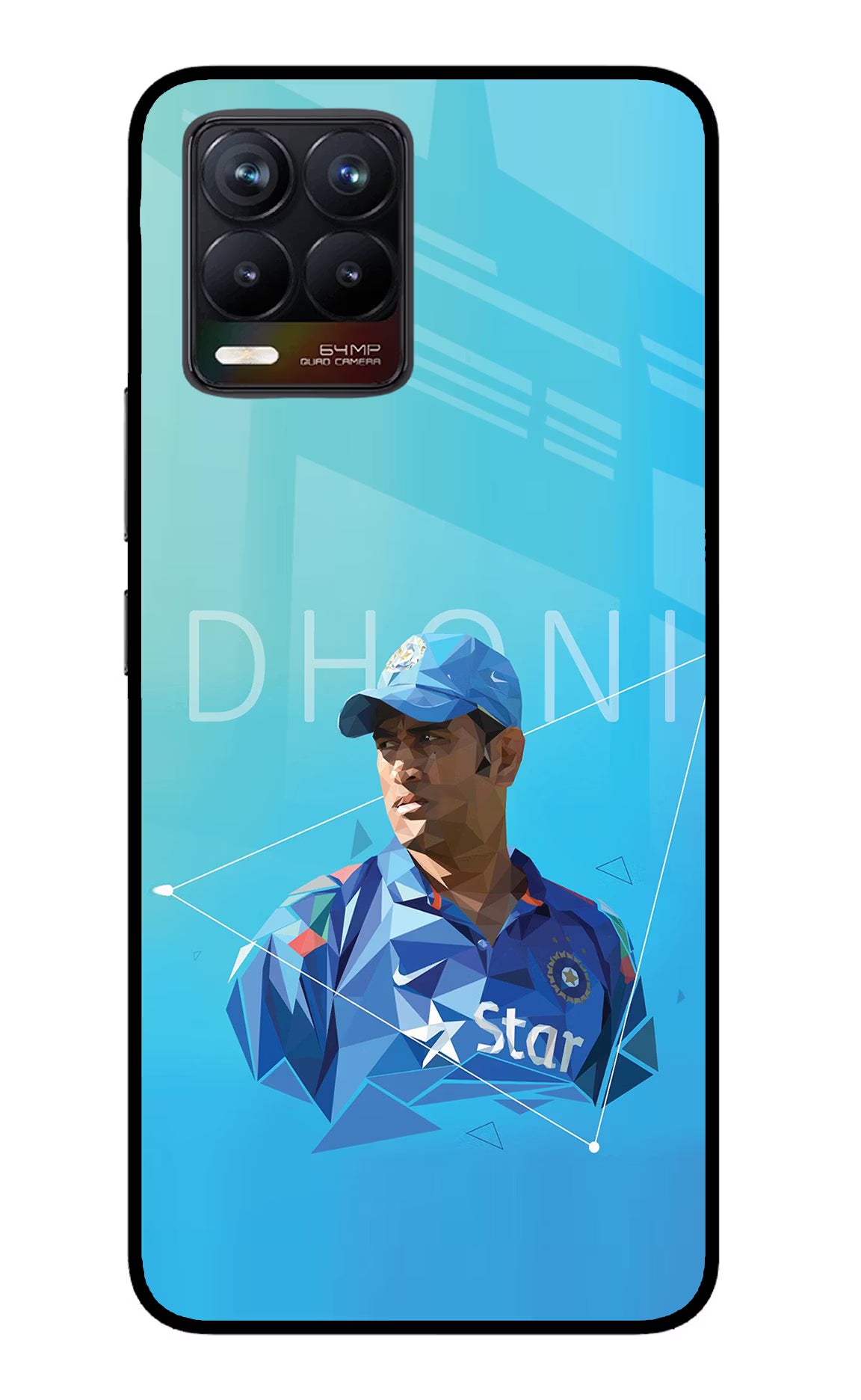 Dhoni Artwork Realme 8/8 Pro (not 5G) Glass Case - Dhoni Artwork Realme 8/8 Pro (not 5G) Glass Case Dhoni Artwork Realme 8/8 Pro (not 5G) Glass Case